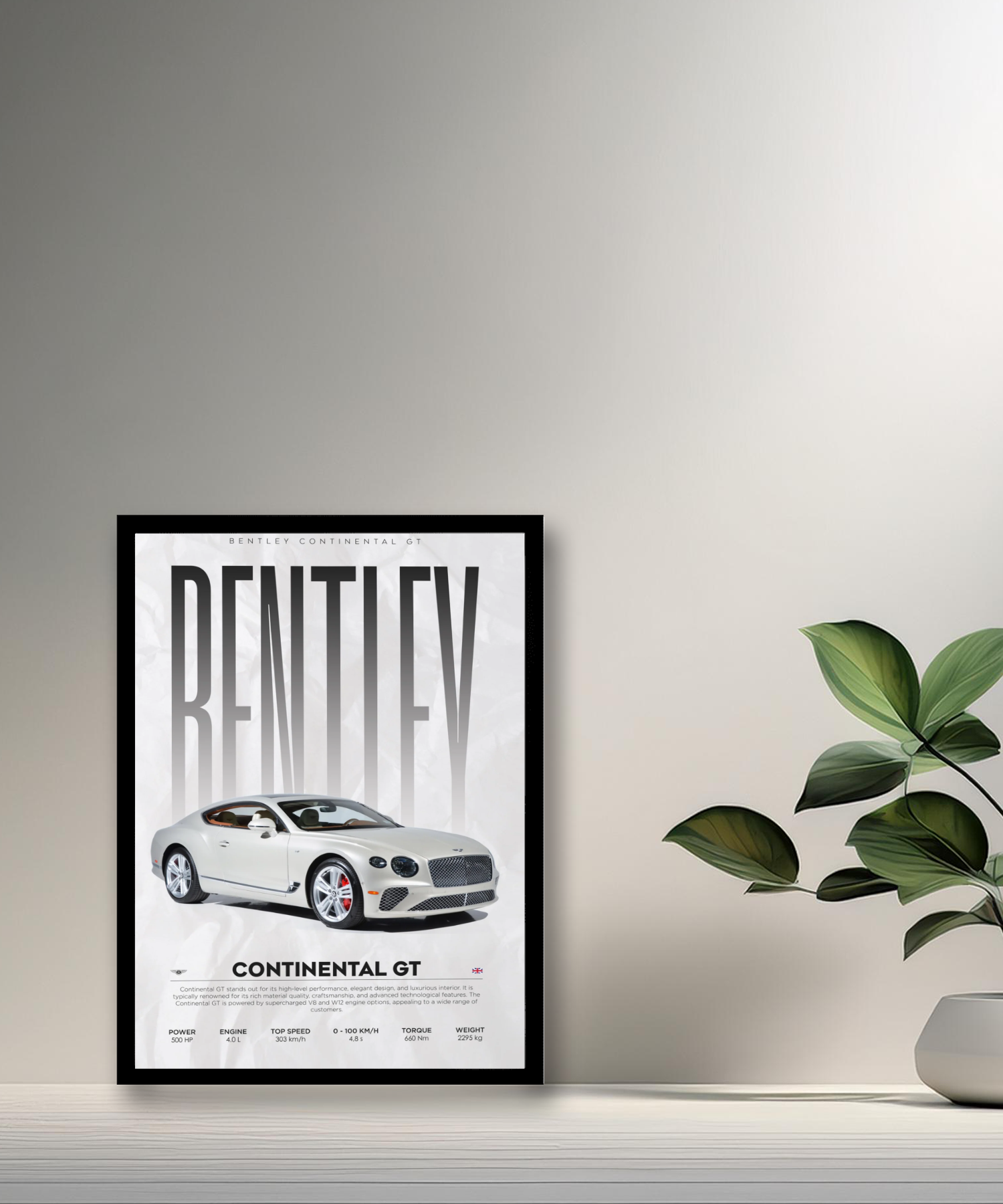 Cadre photo Bentley Continental GT