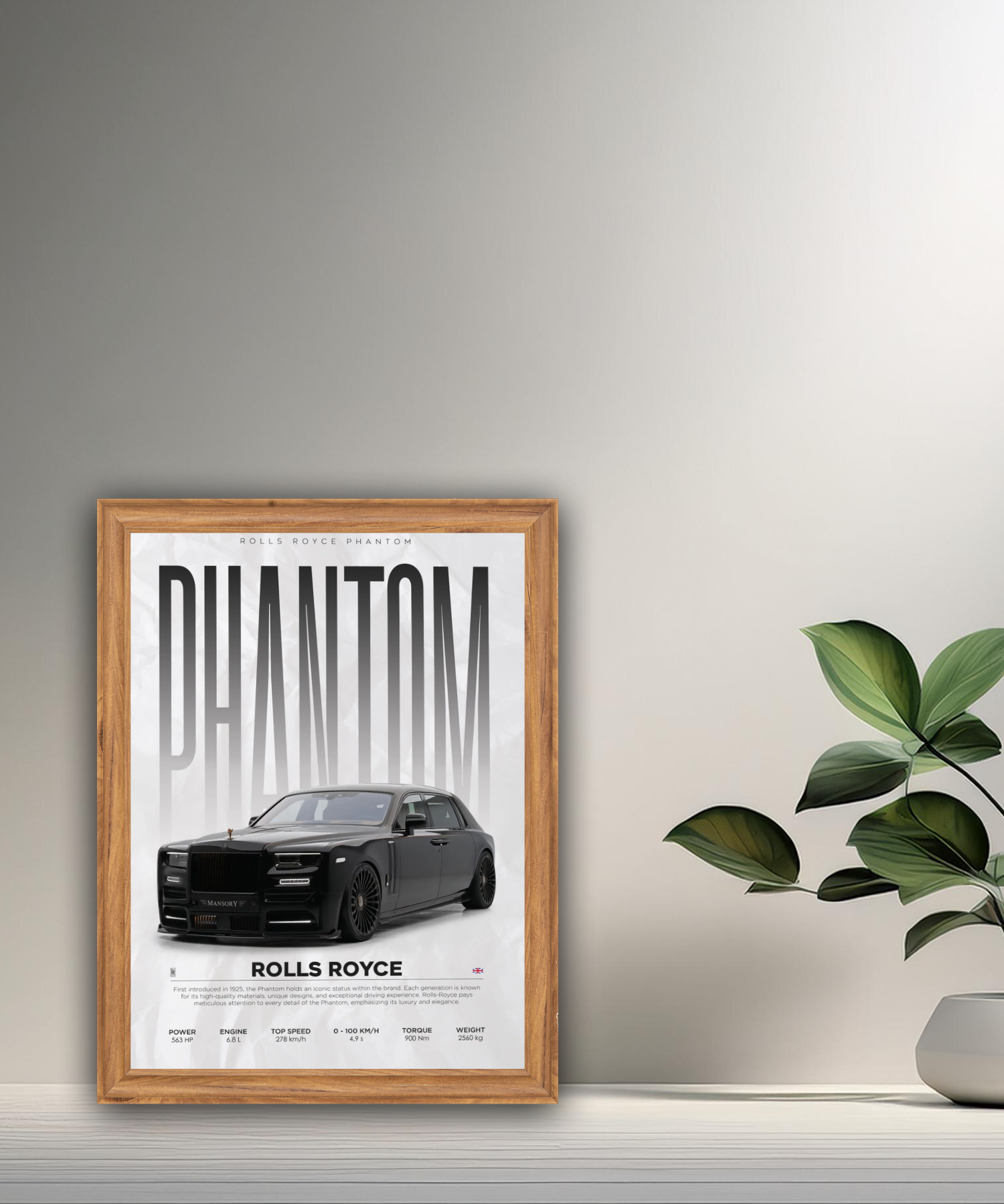 Cadre photo Rolls Royce Phantom
