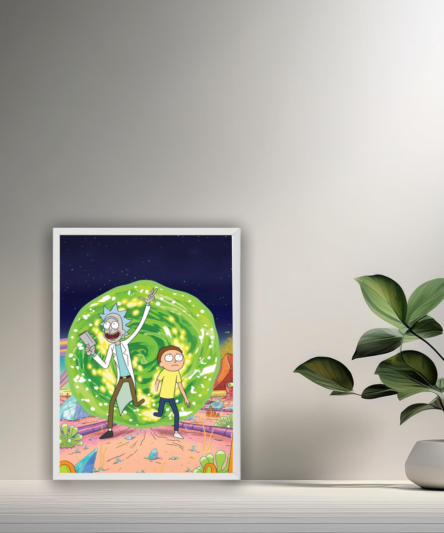 Cadre photo de Rick et Morty