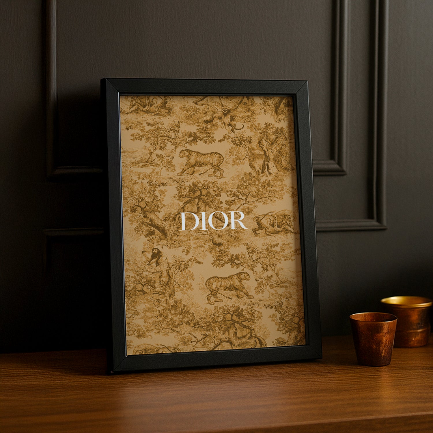 Cadre Photo Dior Orange Dessin TonCadre cadre-photo-dior-orange-dessin-toncadre