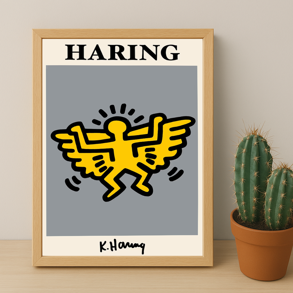 Cadre photo Keith Haring Angel