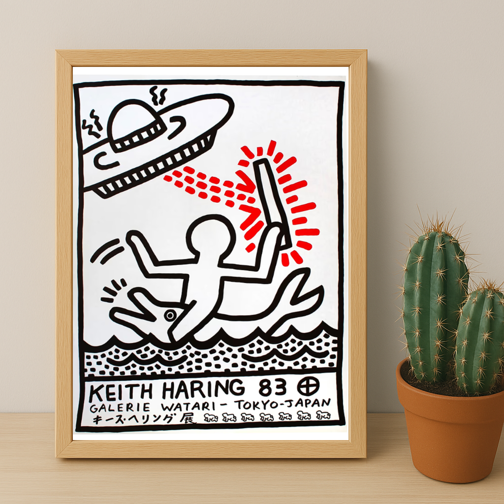 Cadre photo Keith Haring Tokyo-Japan