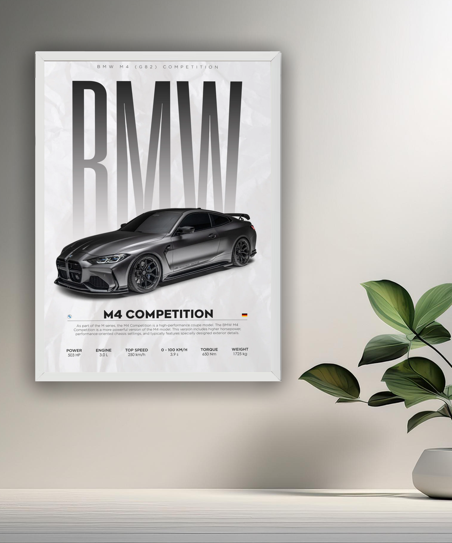 Cadre photo BMW M4 Competition
