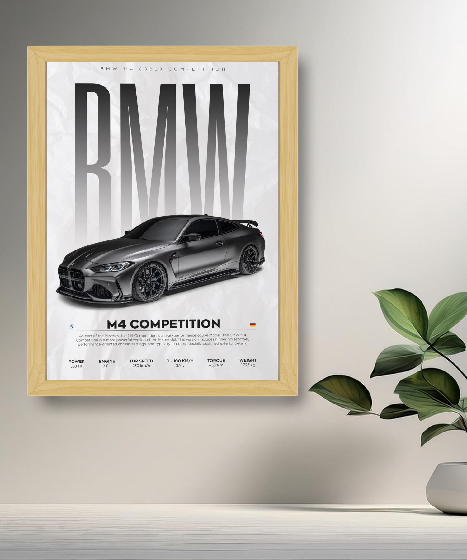 Cadre photo BMW M4 Competition