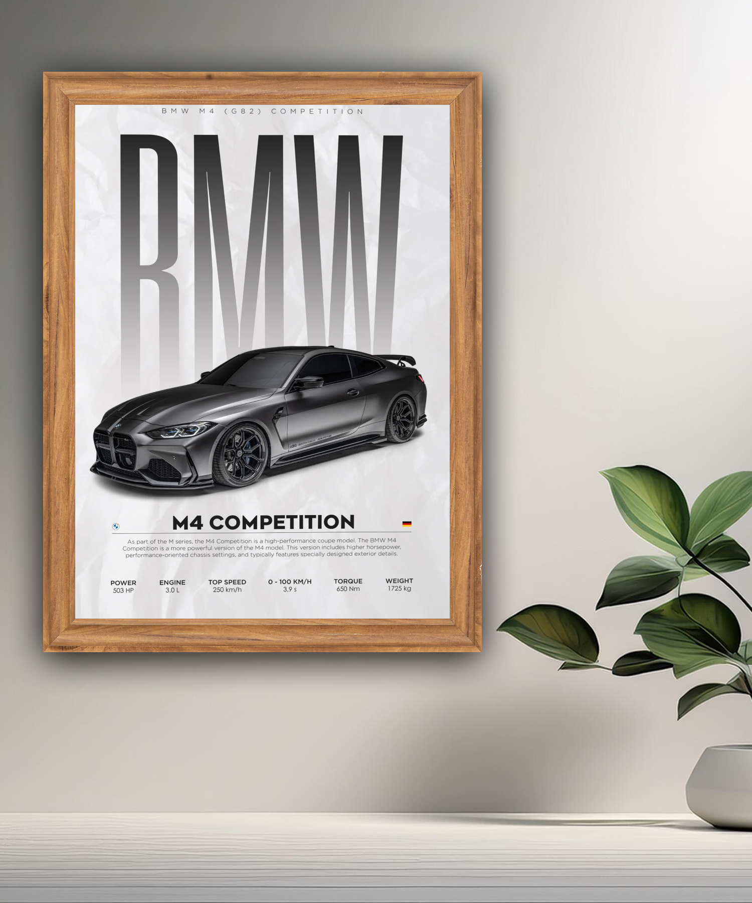 Cadre photo BMW M4 Competition