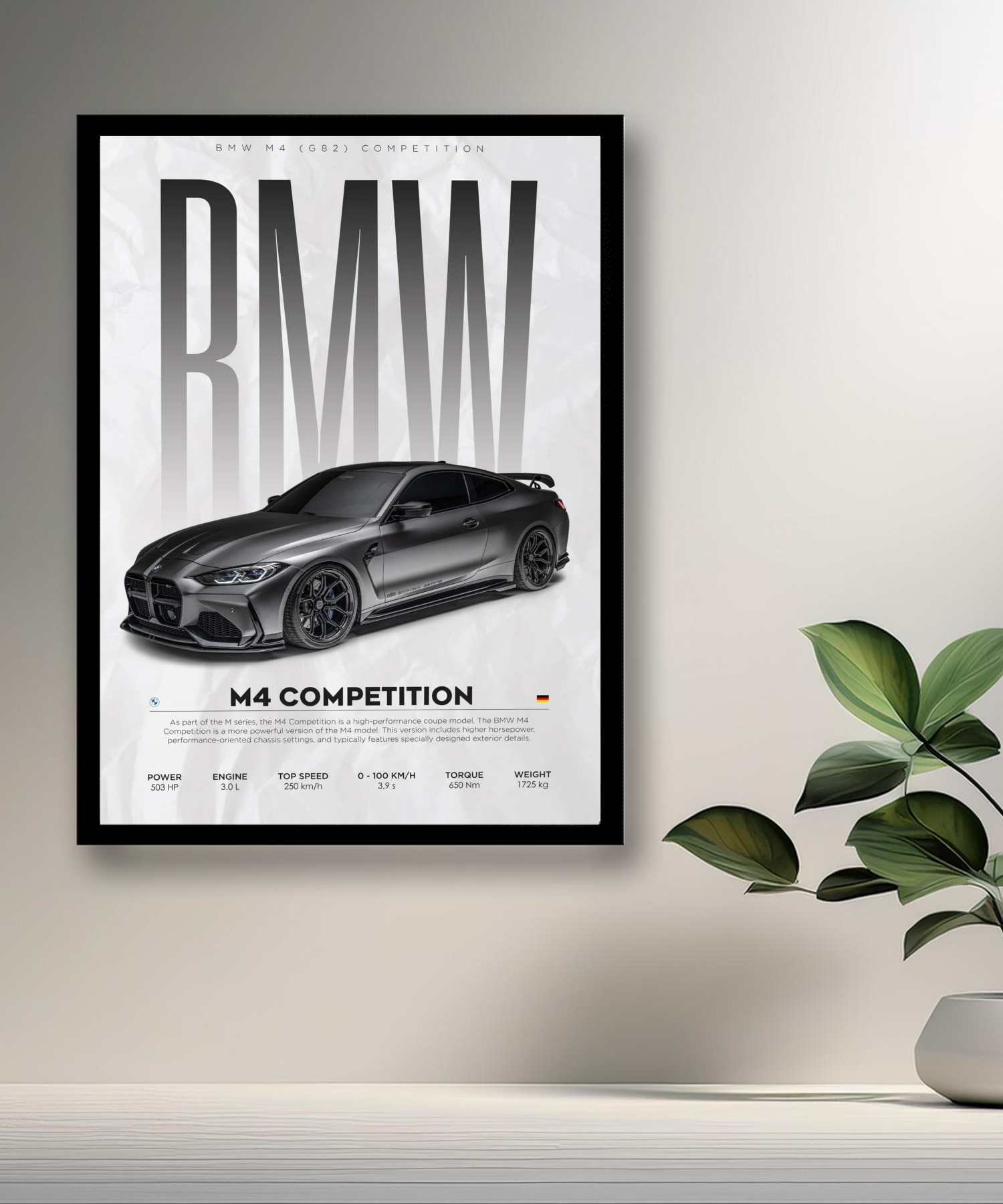 Cadre photo BMW M4 Competition