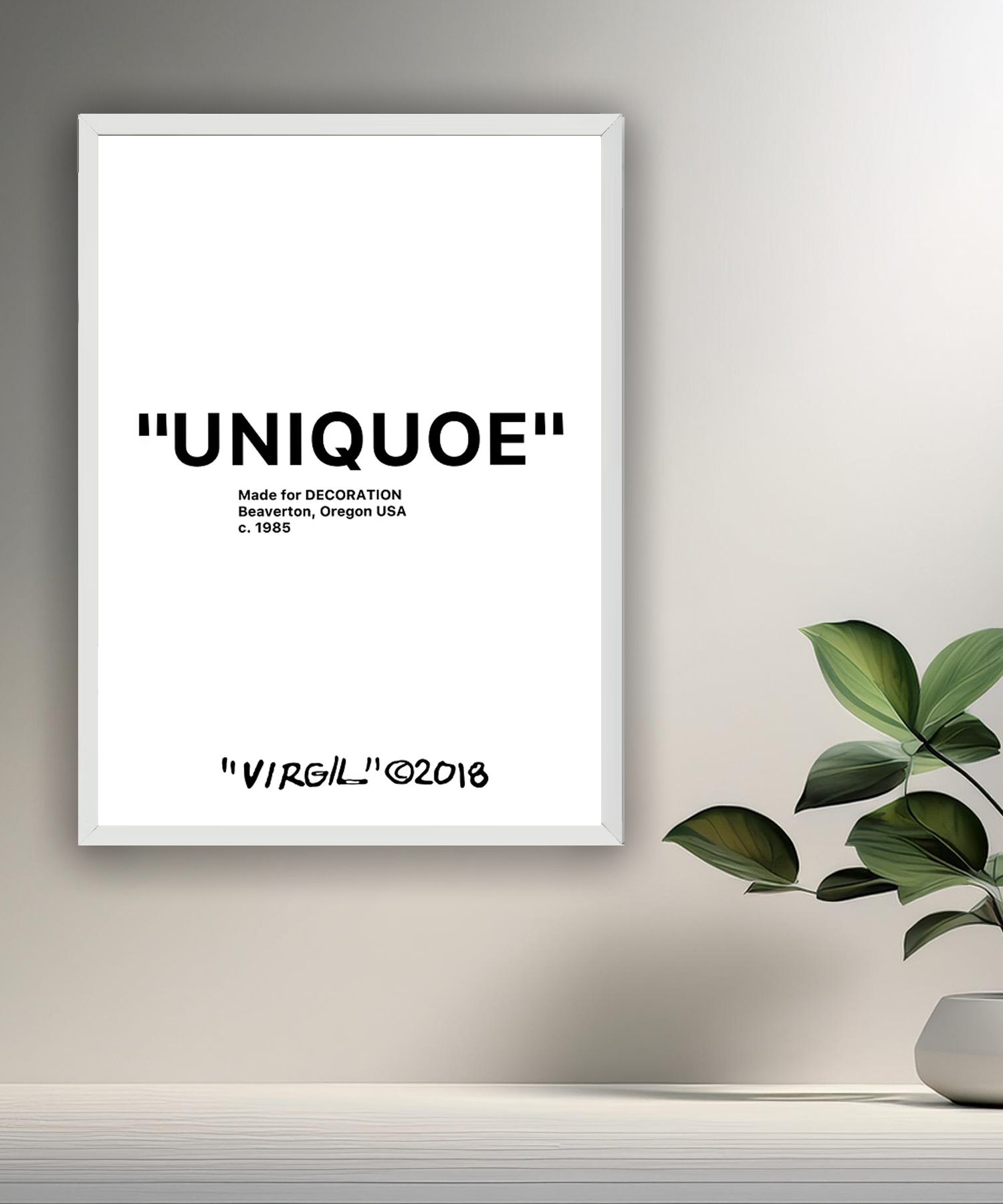 Cadre photo Off-White "Uniqoe"