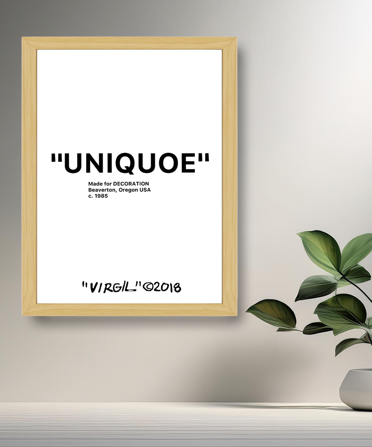 Cadre photo Off-White "Uniqoe"