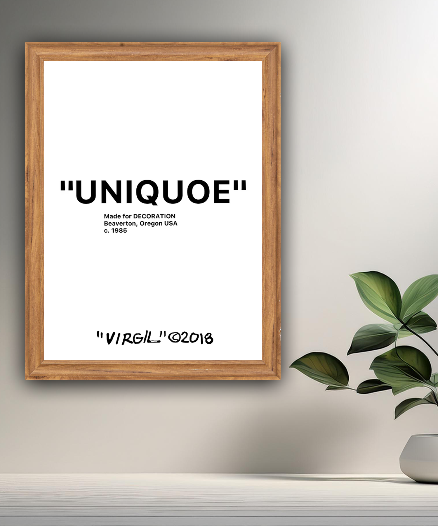 Cadre photo Off-White "Uniqoe"
