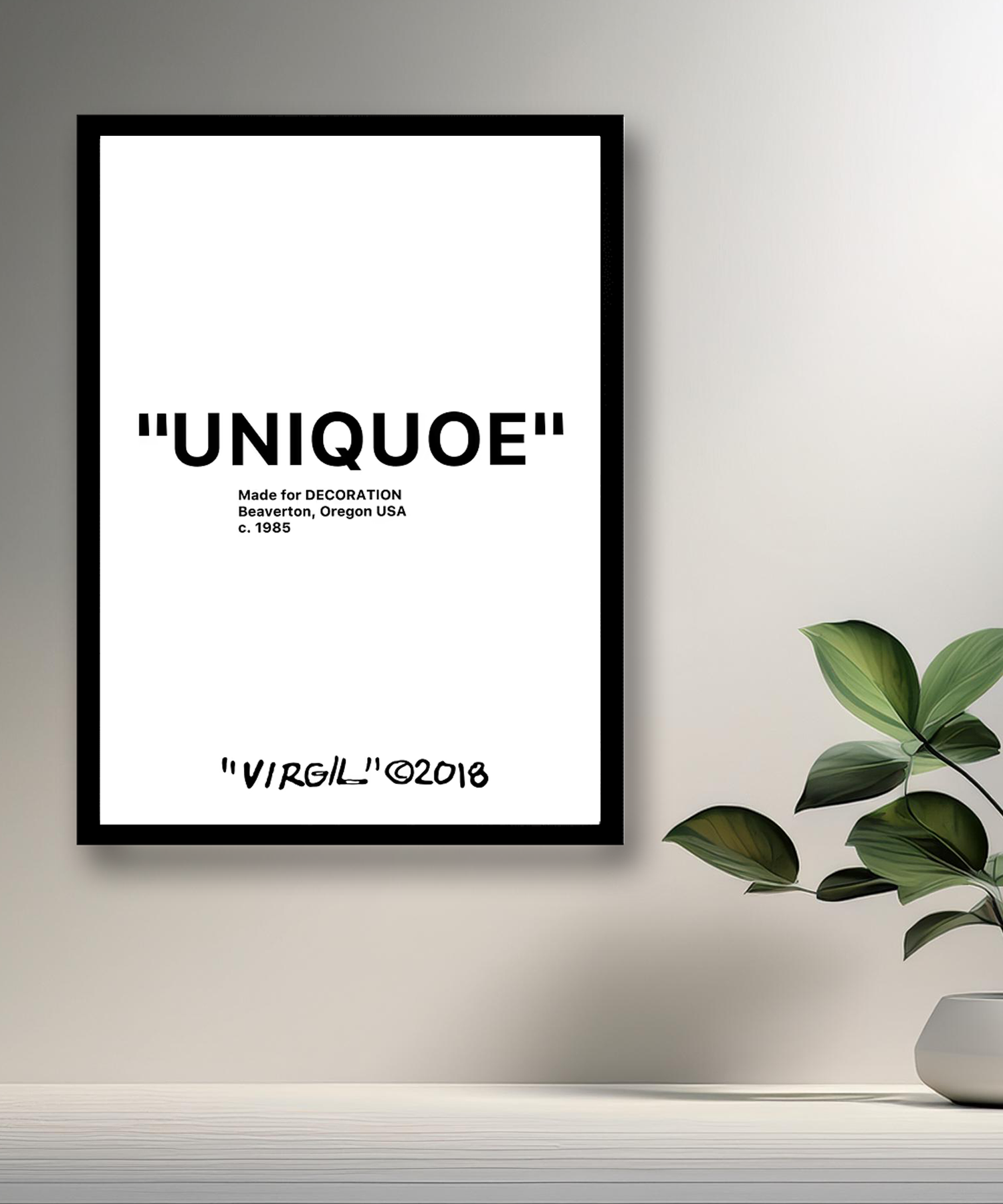 Cadre photo Off-White "Uniqoe"