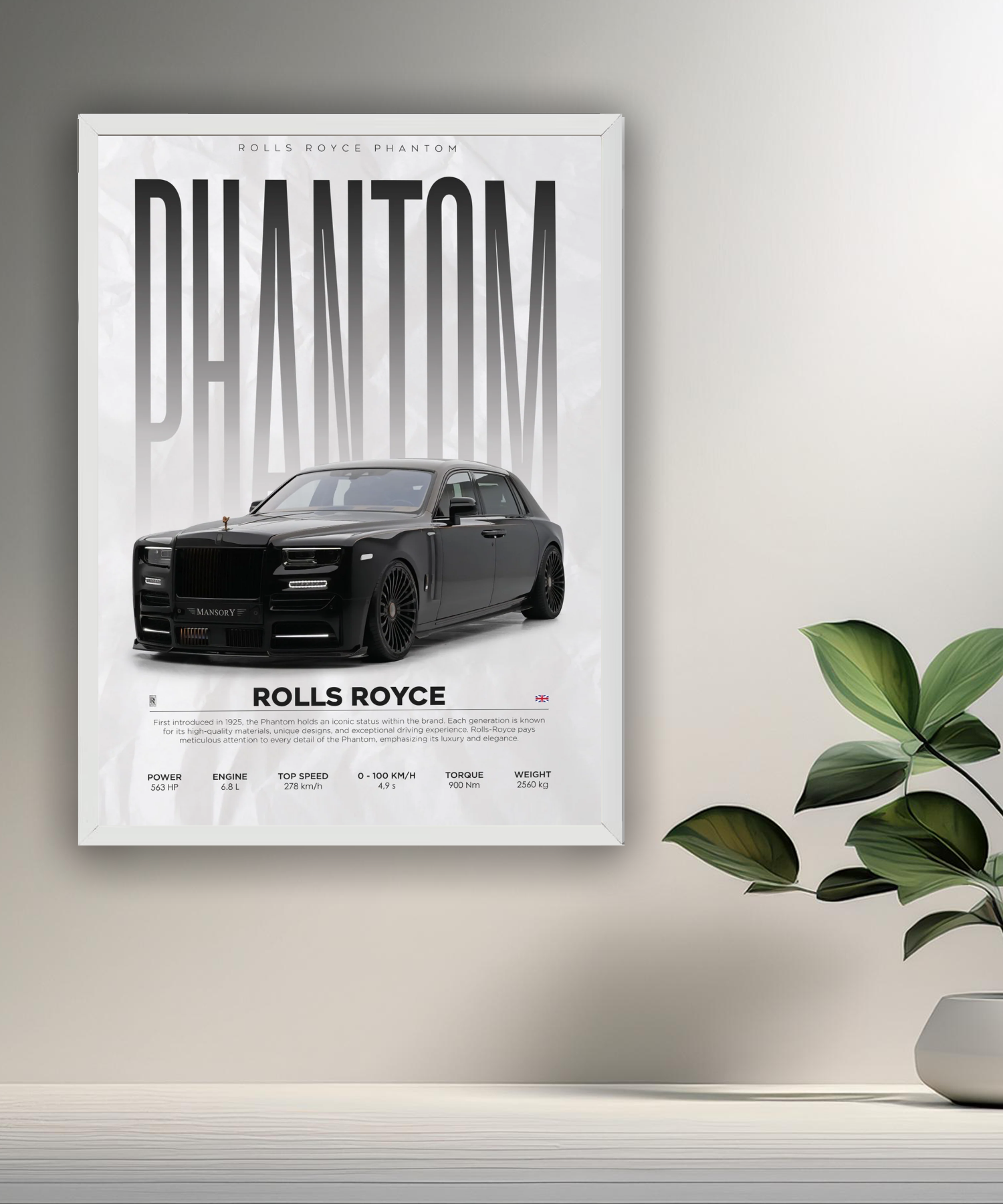 Cadre photo Rolls Royce Phantom