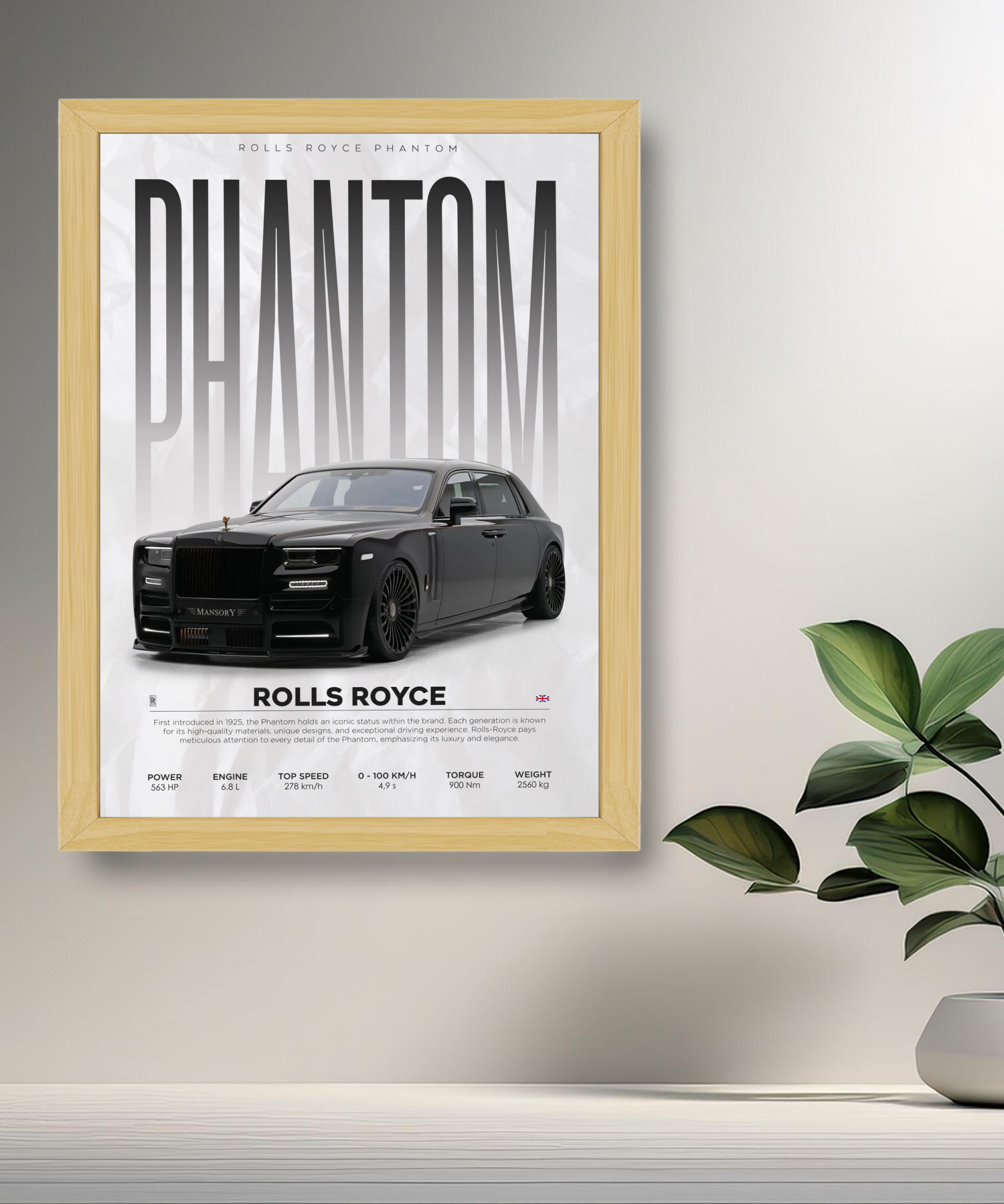Cadre photo Rolls Royce Phantom