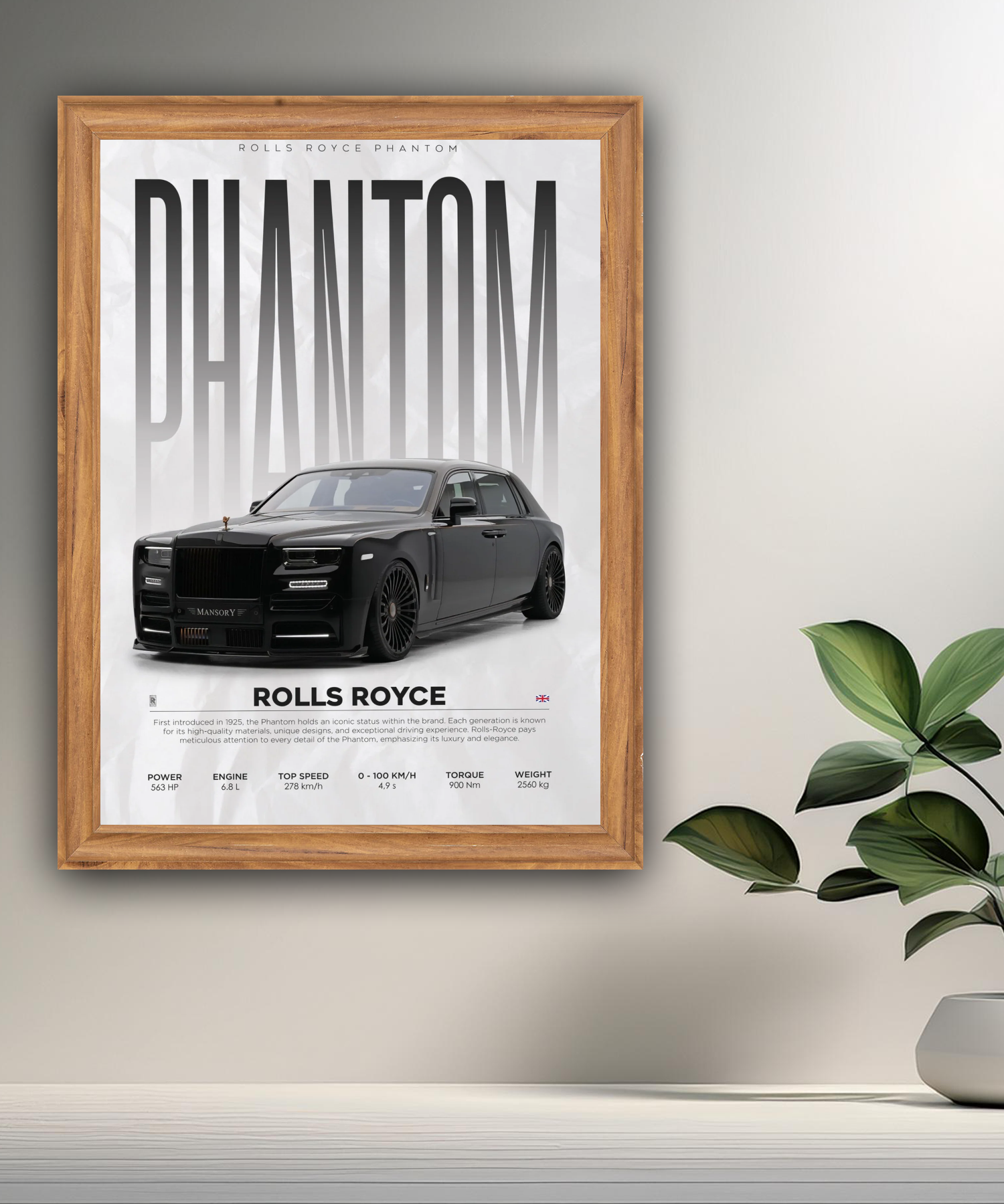 Cadre photo Rolls Royce Phantom