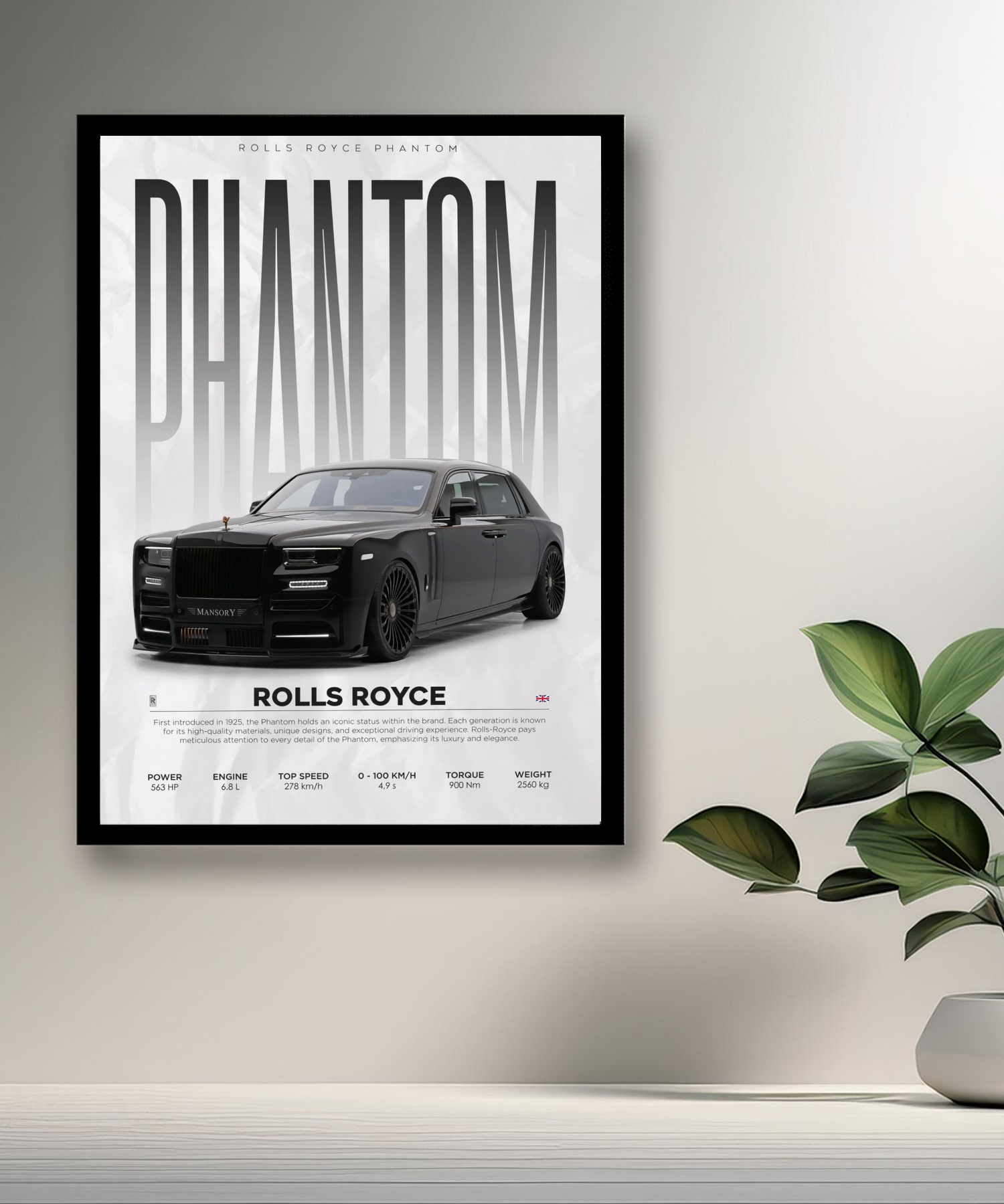 Cadre photo Rolls Royce Phantom