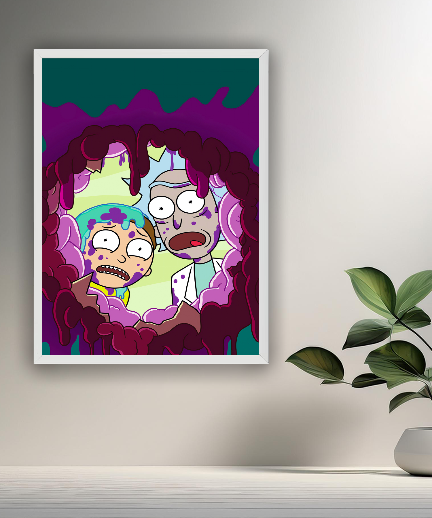 Cadre photo de Rick et Morty
