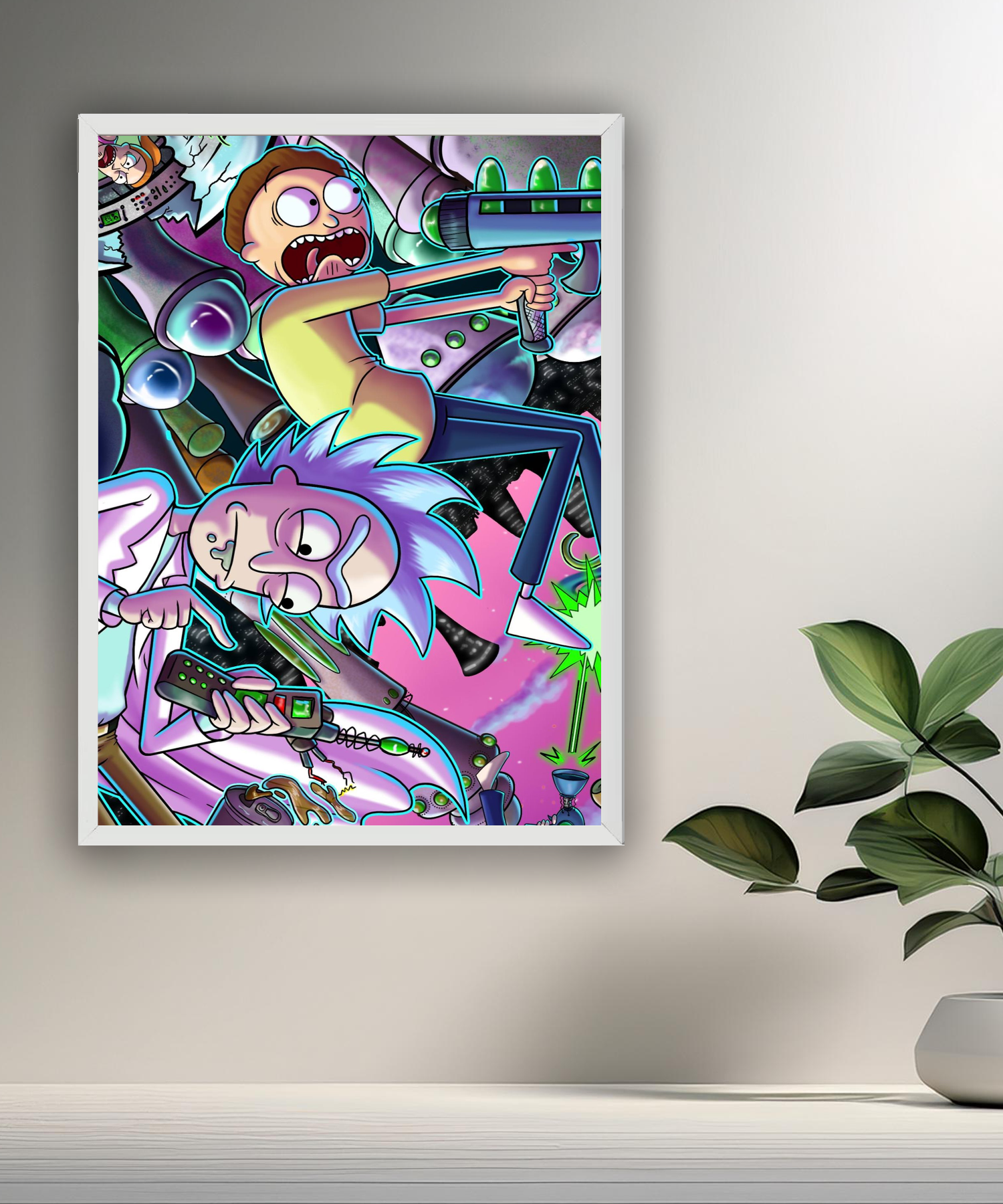 Cadre photo de Rick et Morty