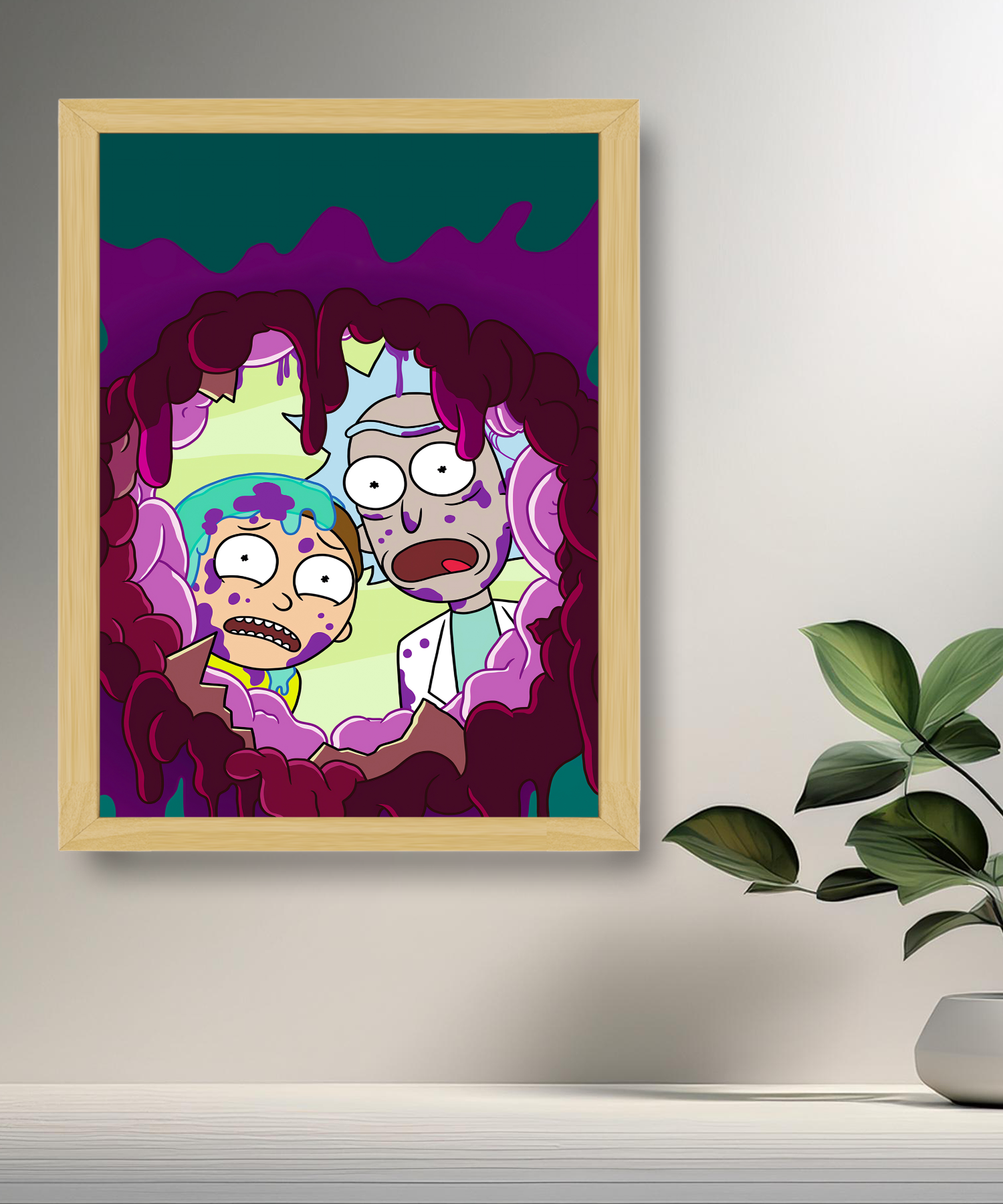 Cadre photo de Rick et Morty