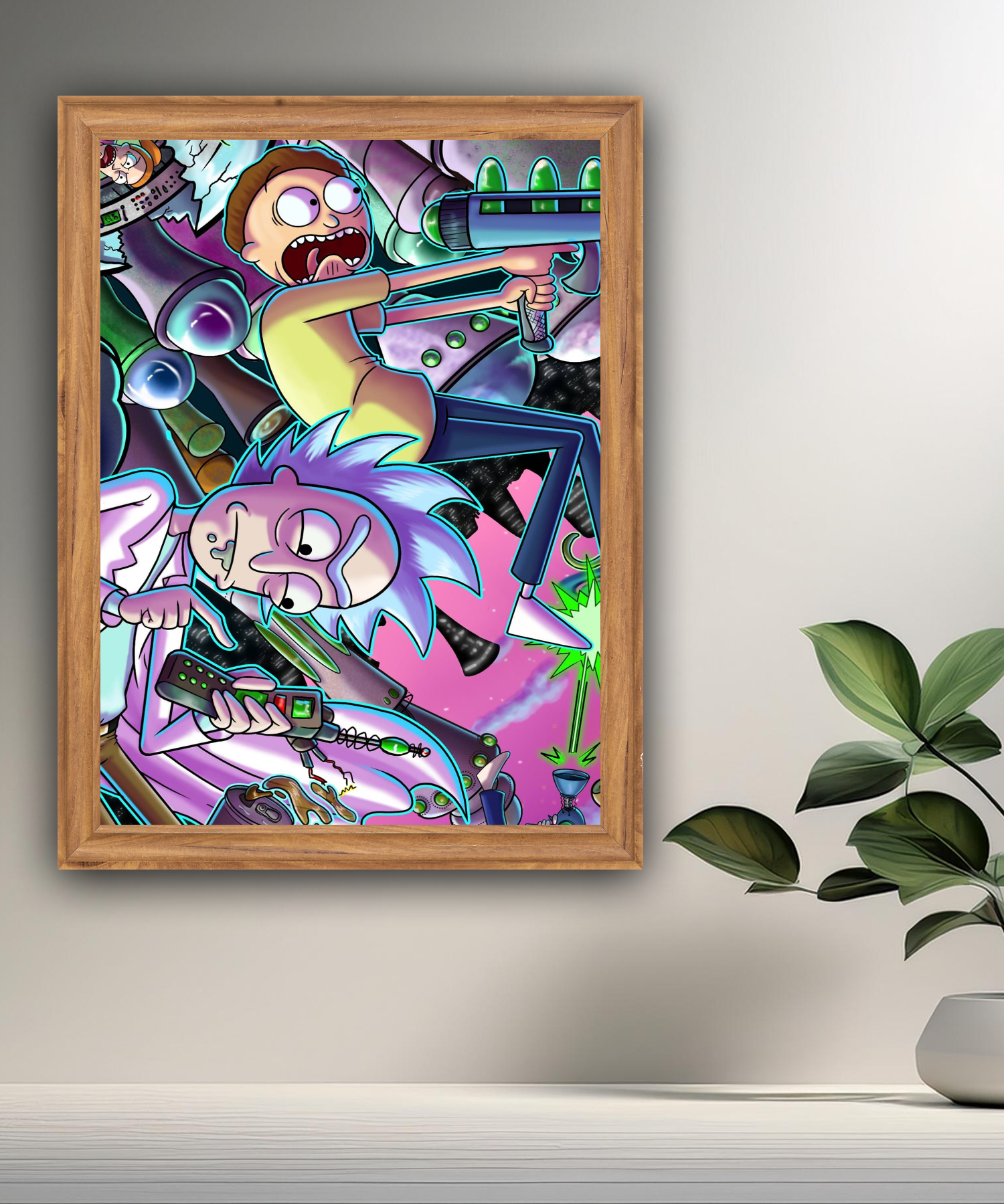 Cadre photo de Rick et Morty
