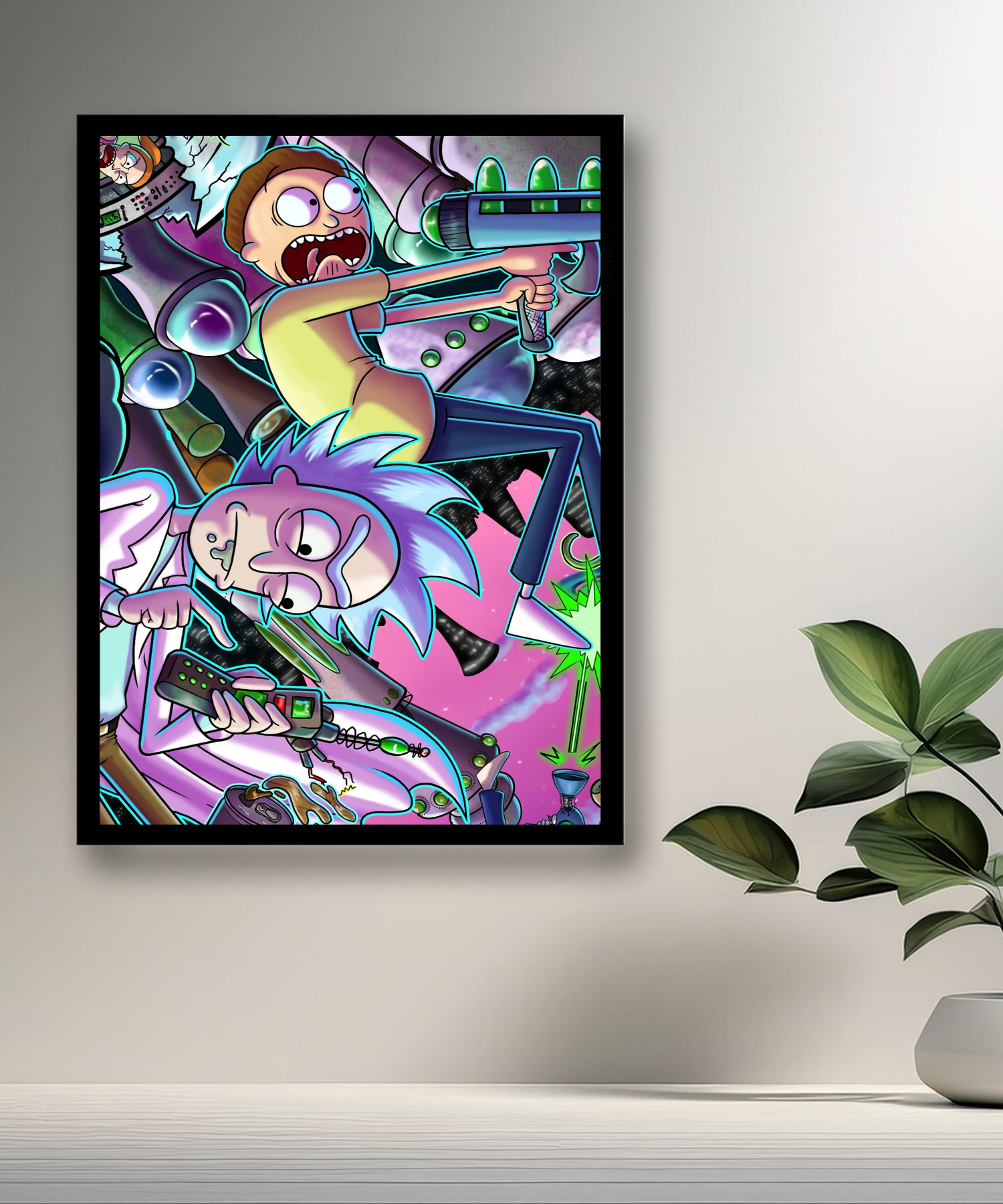 Cadre photo de Rick et Morty
