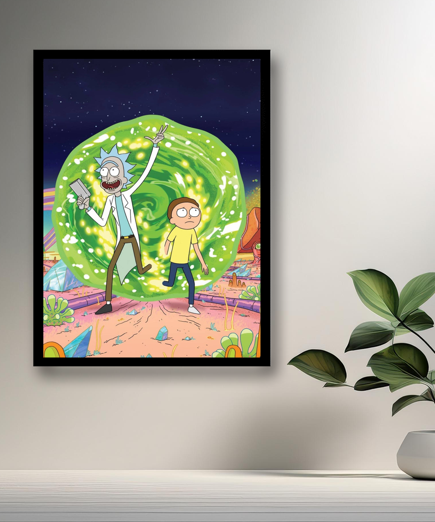 Cadre photo de Rick et Morty