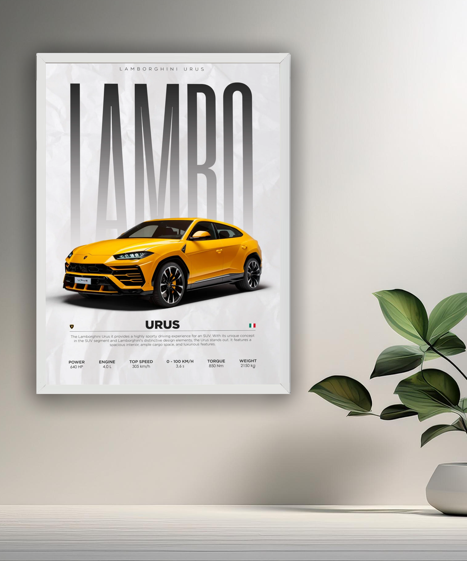 Cadre photo Lamborghini Urus