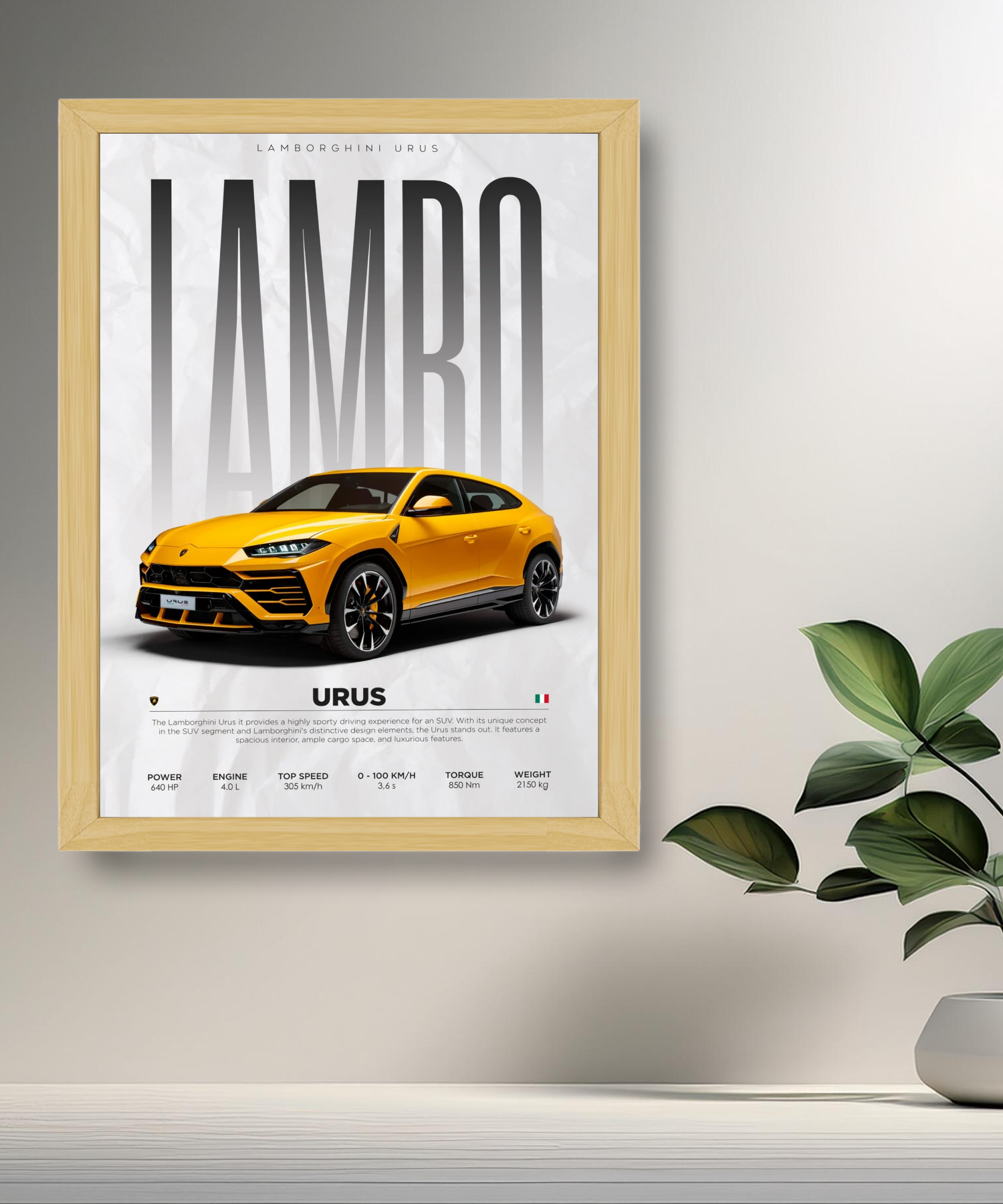Cadre photo Lamborghini Urus