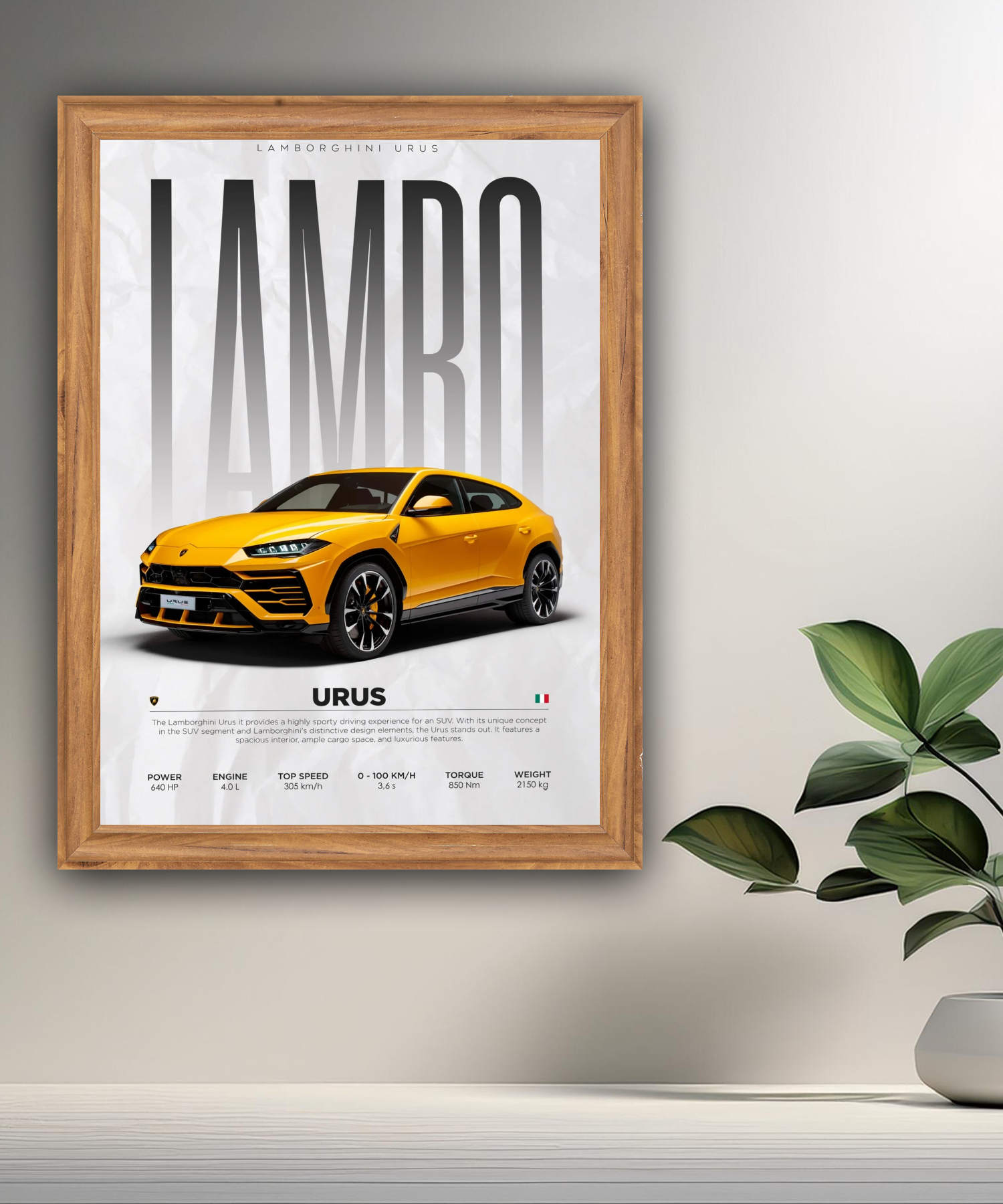 Cadre photo Lamborghini Urus