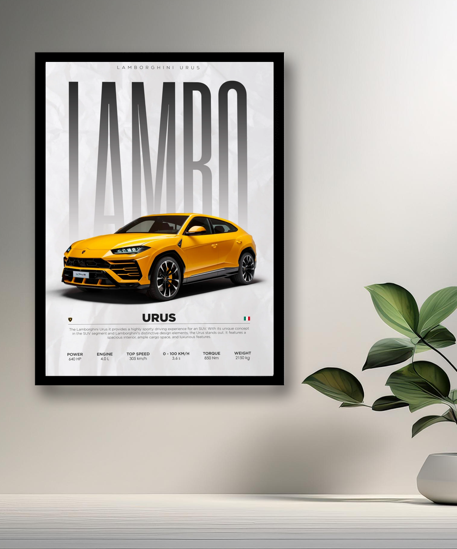Cadre photo Lamborghini Urus