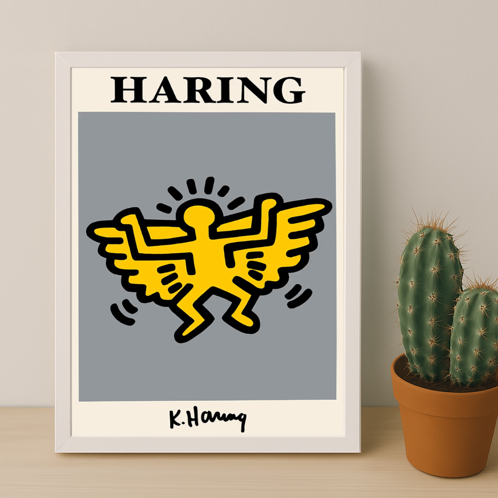 Cadre photo Keith Haring Angel