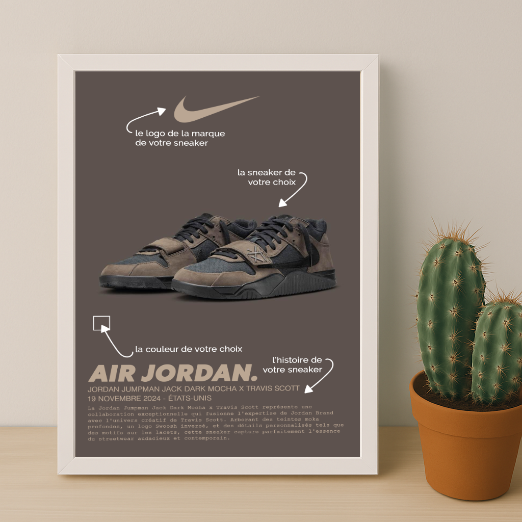 Cadre Photo Sneaker Personnalisé – Affichez Votre Paire Favorite Comme une Œuvre d’Art