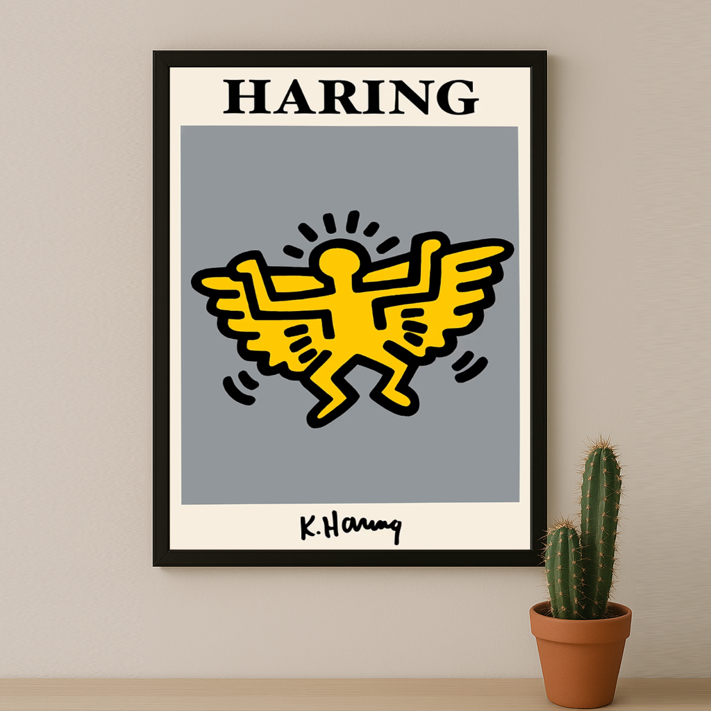Cadre photo Keith Haring Angel