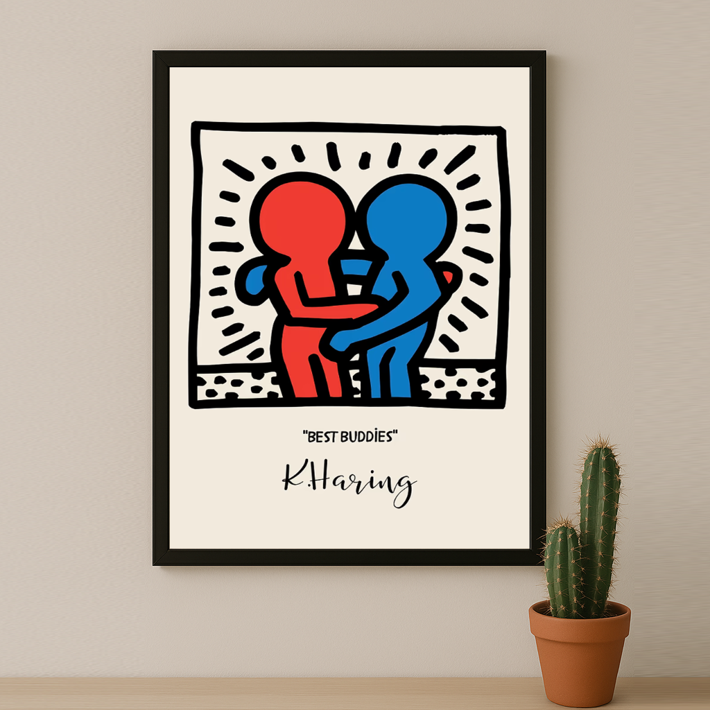 Cadre photo Keith Haring "Best Buddies"