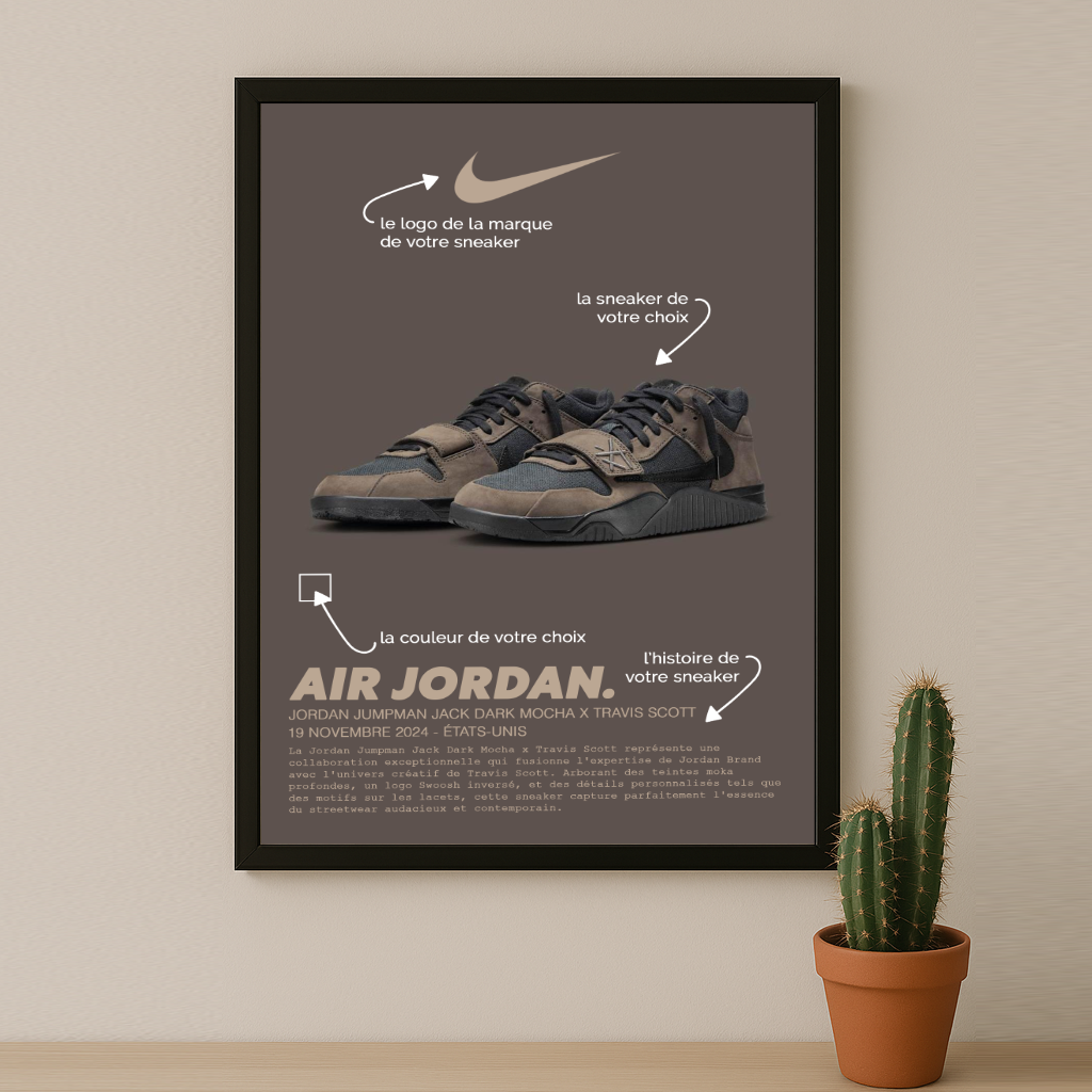 Cadre Photo Sneaker Personnalisé – Affichez Votre Paire Favorite Comme une Œuvre d’Art