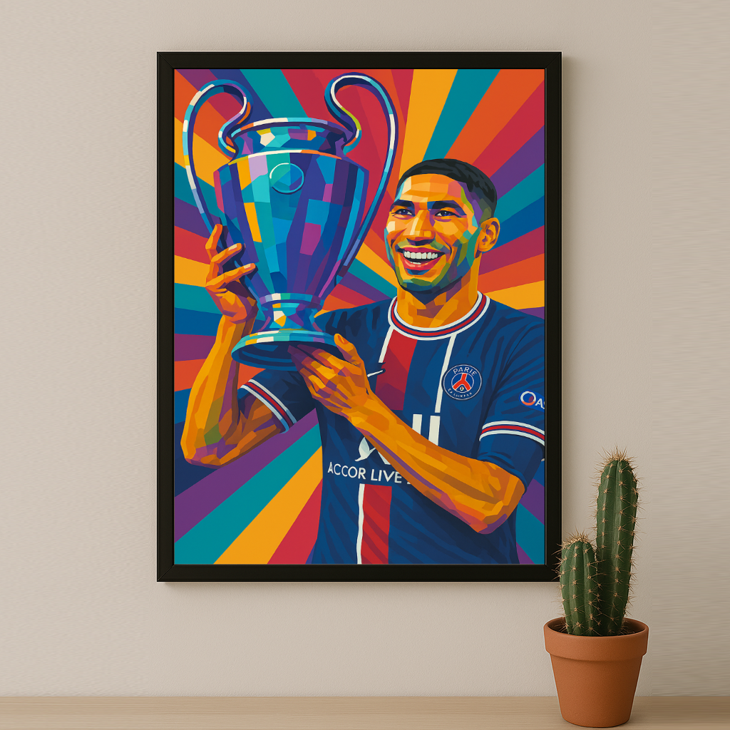 Cadre photo Achraf Hakimi Ligue des champions