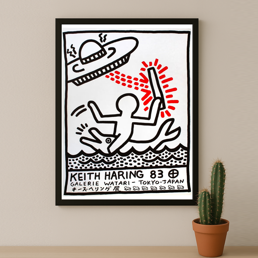 Cadre photo Keith Haring Tokyo-Japan