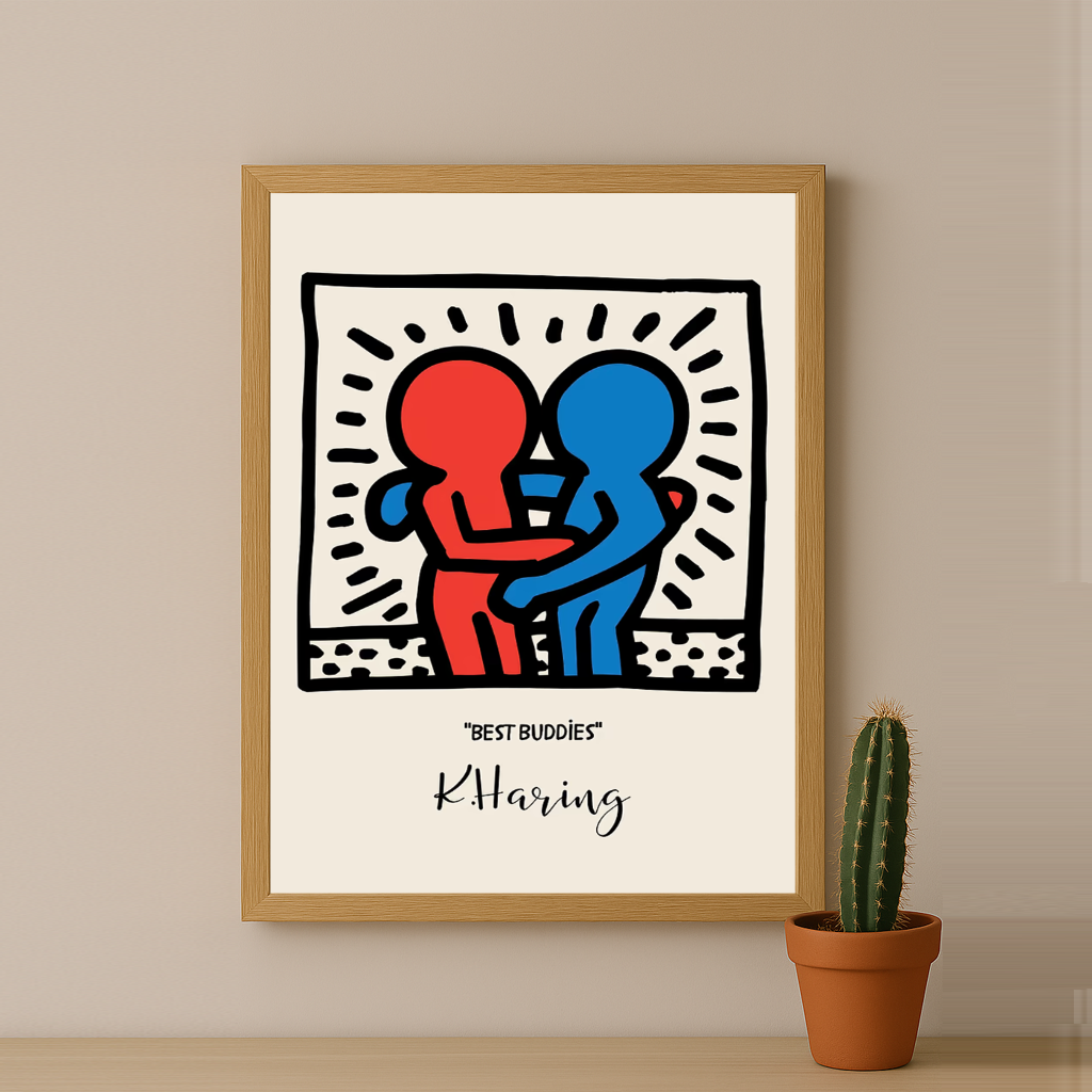 Cadre photo Keith Haring "Best Buddies"