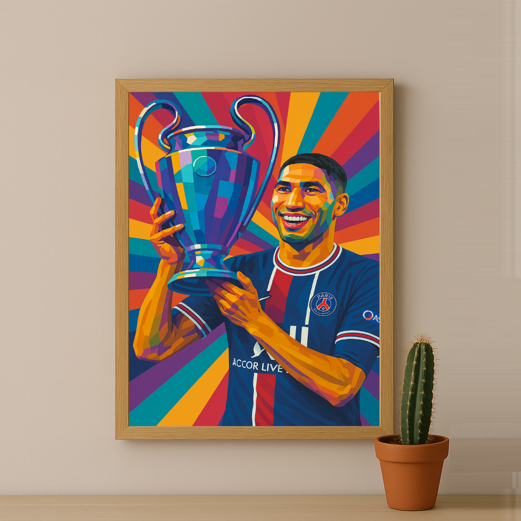Cadre photo Achraf Hakimi Ligue des champions