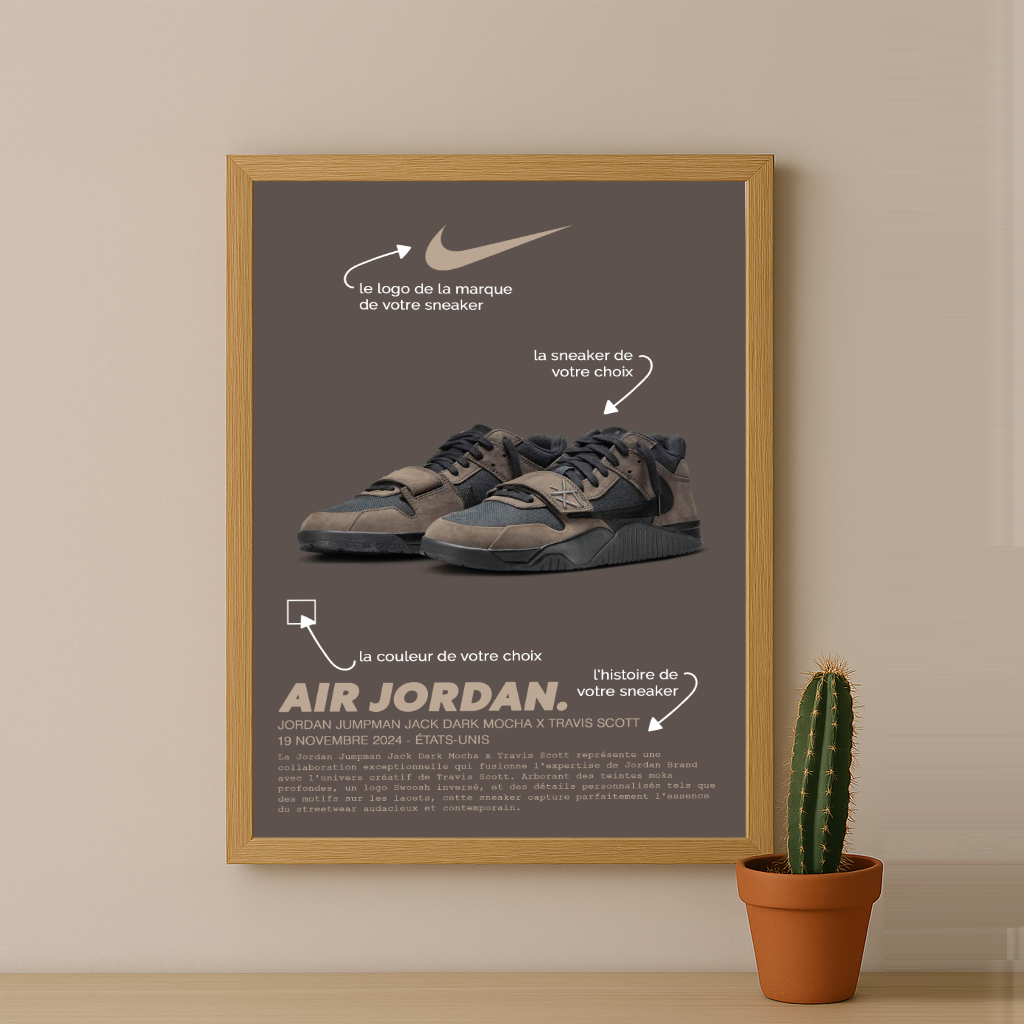Cadre Photo Sneaker Personnalisé – Affichez Votre Paire Favorite Comme une Œuvre d’Art