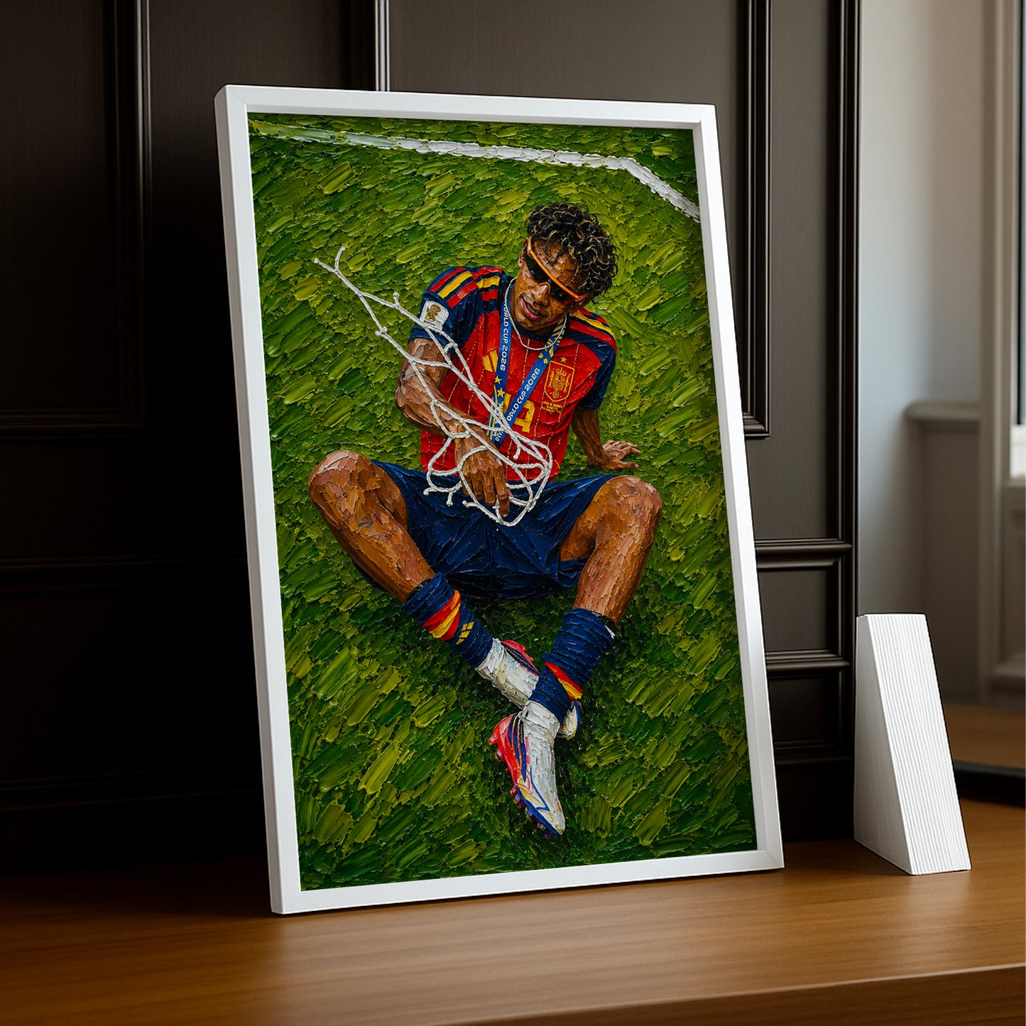 Cadre Photo Lamine Yamal Filet Coupe du Monde 2026 – Tableau TonCadre
