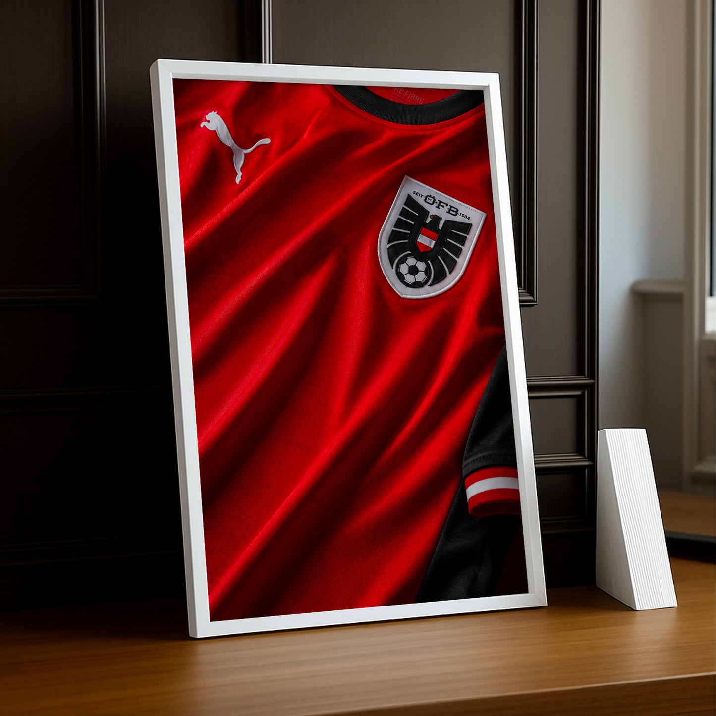 Cadre Photo Maillot Autriche – Domicile Coupe du Monde 2026 TonCadre