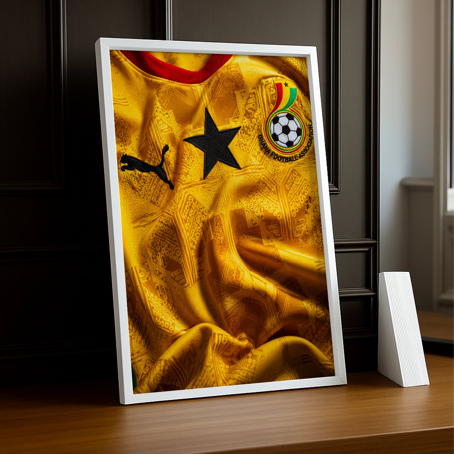 Cadre Photo Maillot Ghana – Extérieur Coupe du Monde 2026 TonCadre
