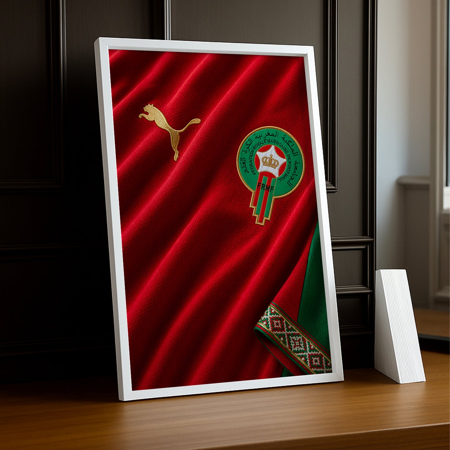 Cadre Photo Maillot Maroc – Domicile Coupe du Monde 2026 TonCadre