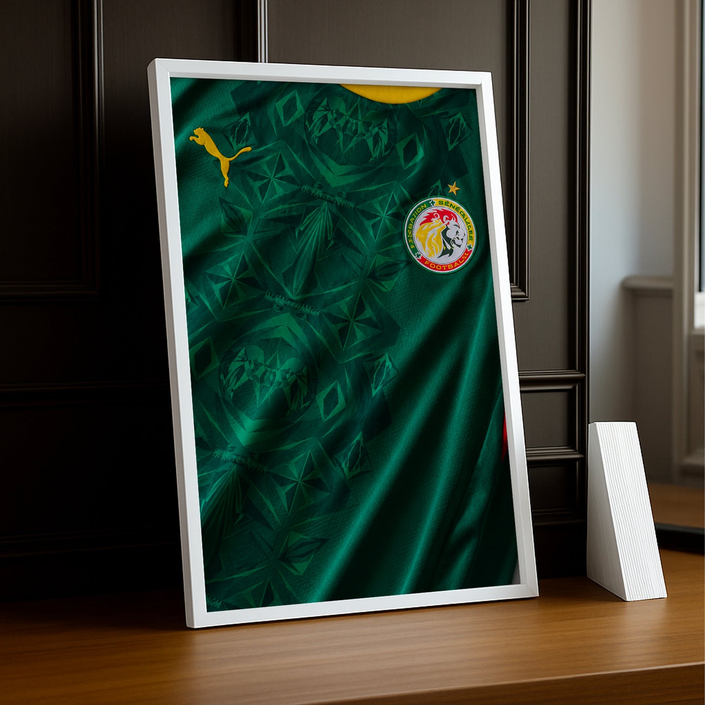 Cadre Photo Maillot Sénégal – Extérieur Coupe du Monde 2026 TonCadre