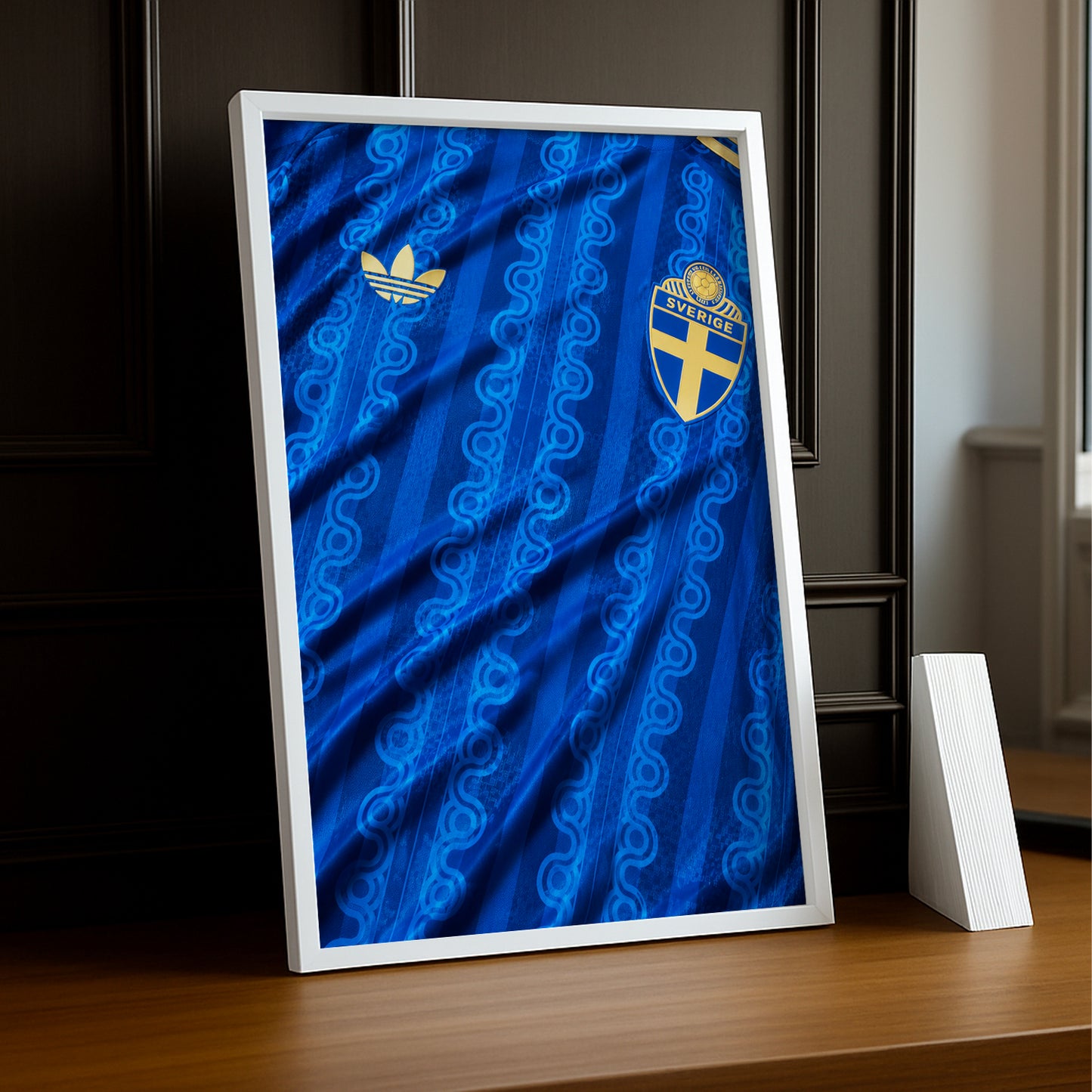 Cadre Photo Maillot Suède – Extérieur Coupe du Monde 2026 TonCadre