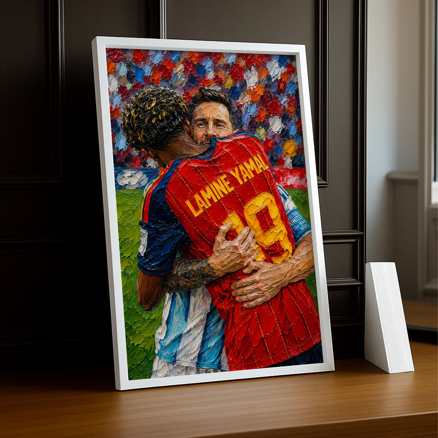 Cadre Photo Messi & Lamine Yamal – Accolade Finale Coupe du Monde TonCadre
