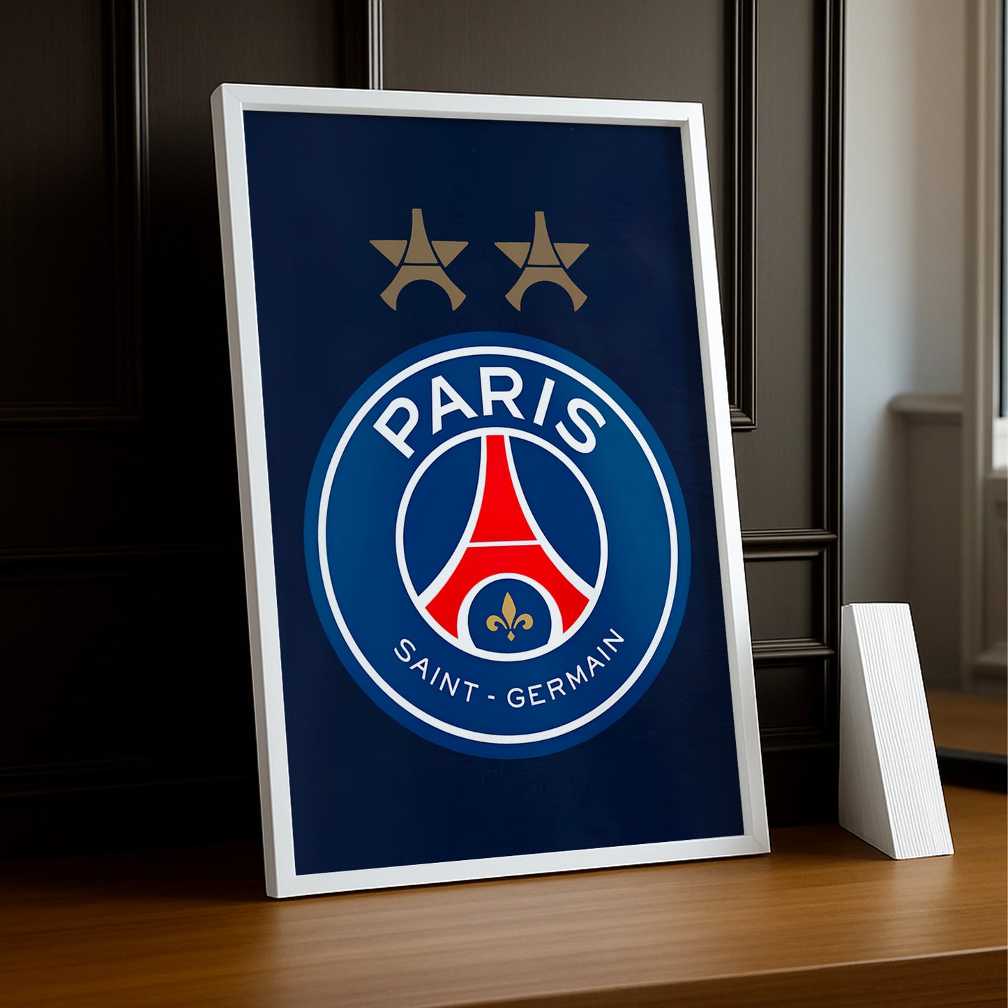 Cadre photo Paris Saint-Germain logo étoilée TonCadre