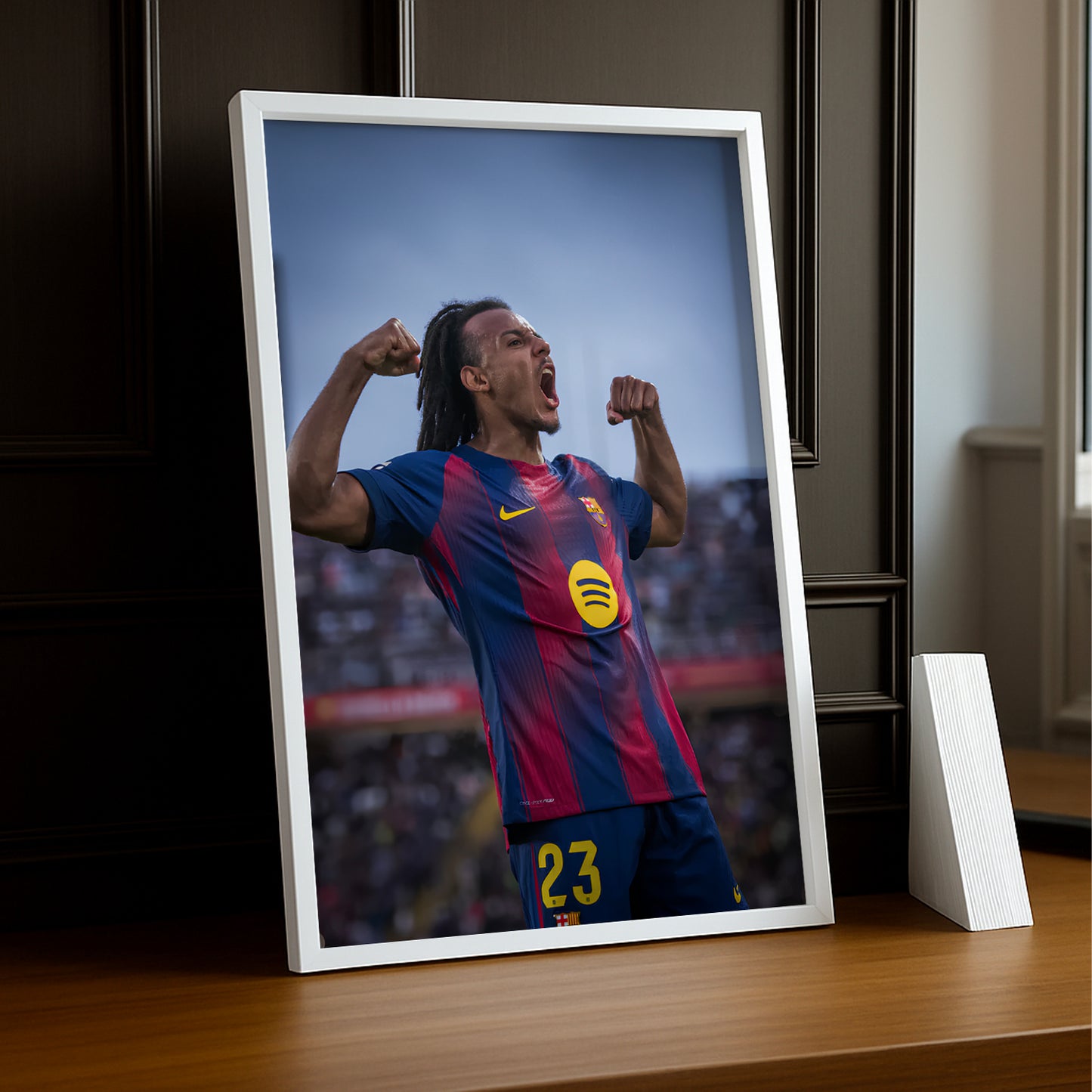 Poster encadrée FC Barcelone - Jules Koundé
