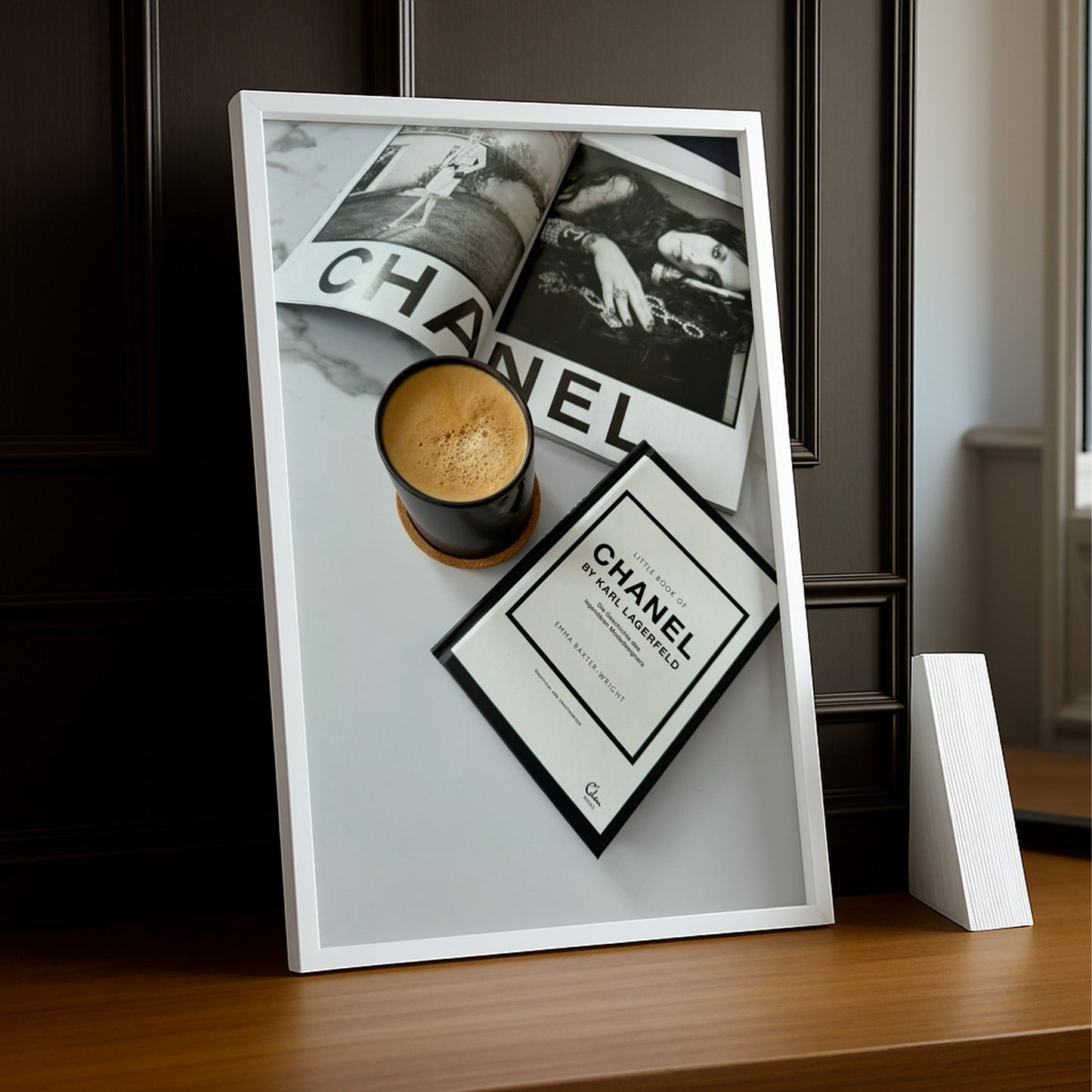 Cadre photo Chanel - Coffee