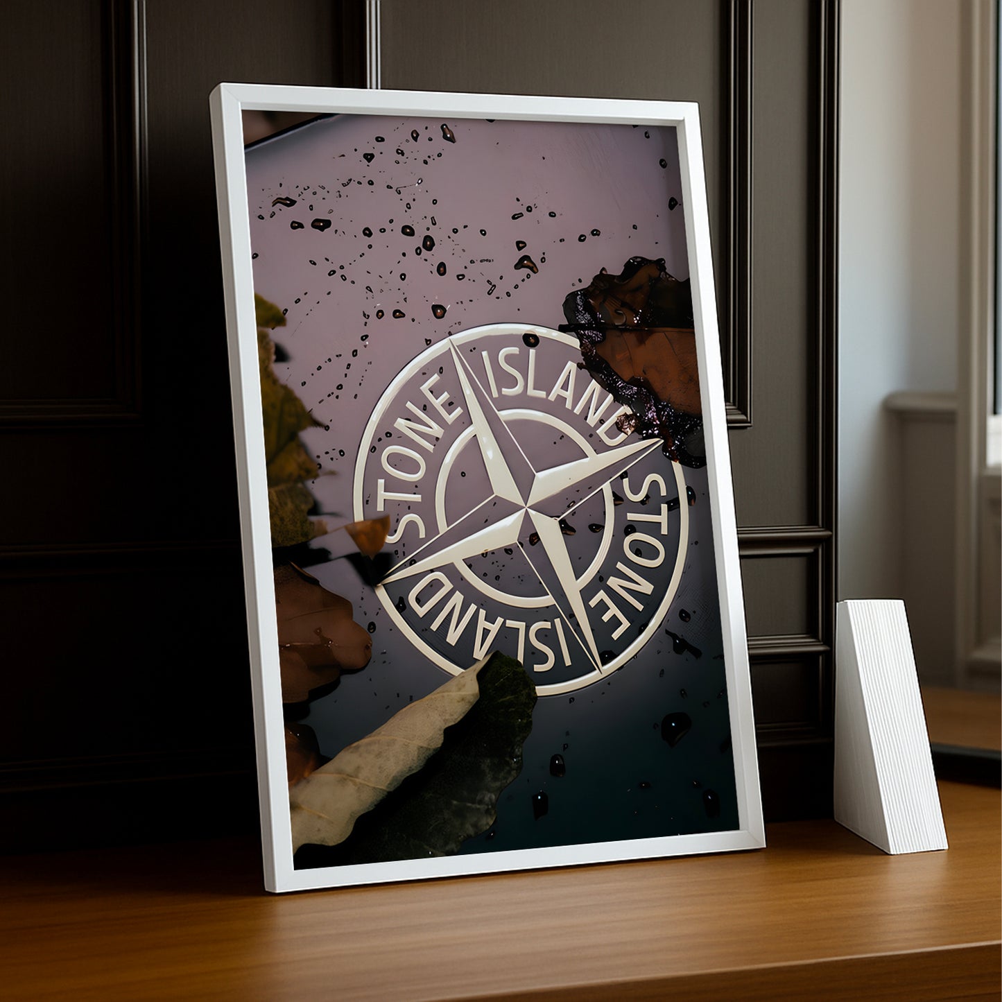 Cadre photo Stone Island tâches