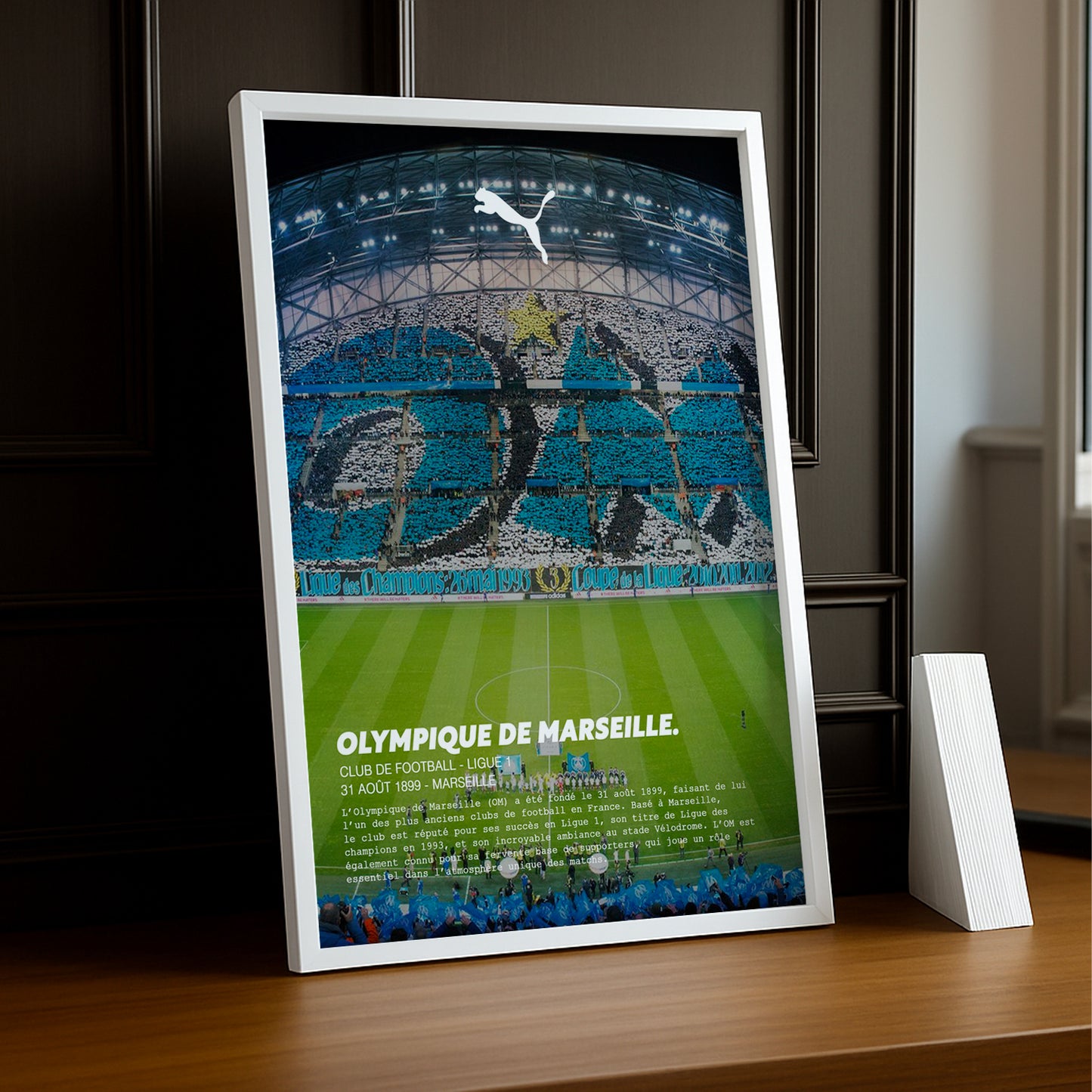 Cadre photo Olympique de Marseille Stade